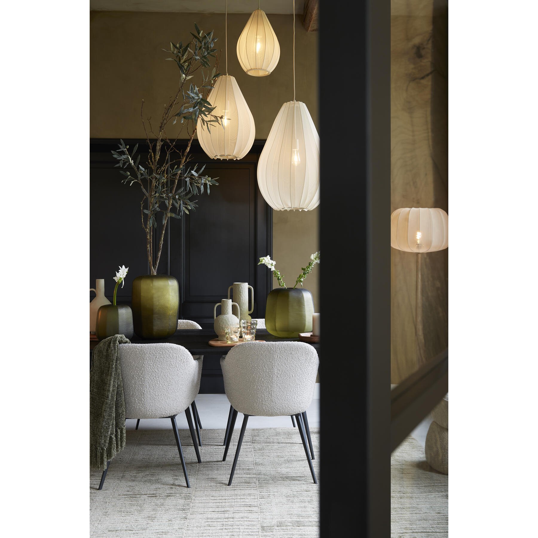 Light & Living Hanglamp Itela - Bruin - Ø38cm