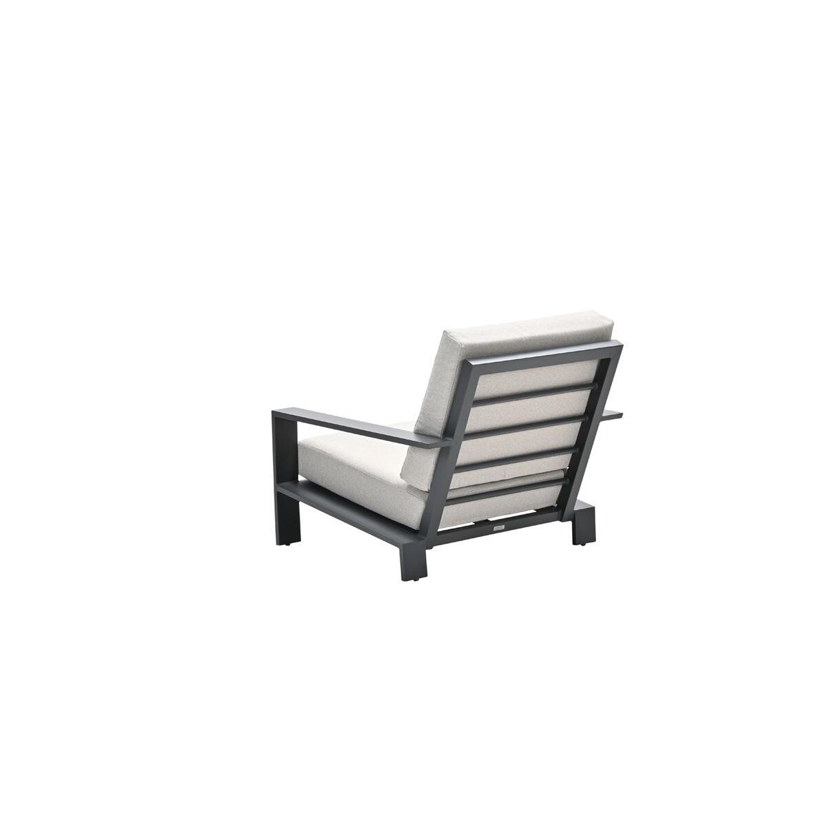 Lincoln lounge fauteuil - carbon black - desert sand