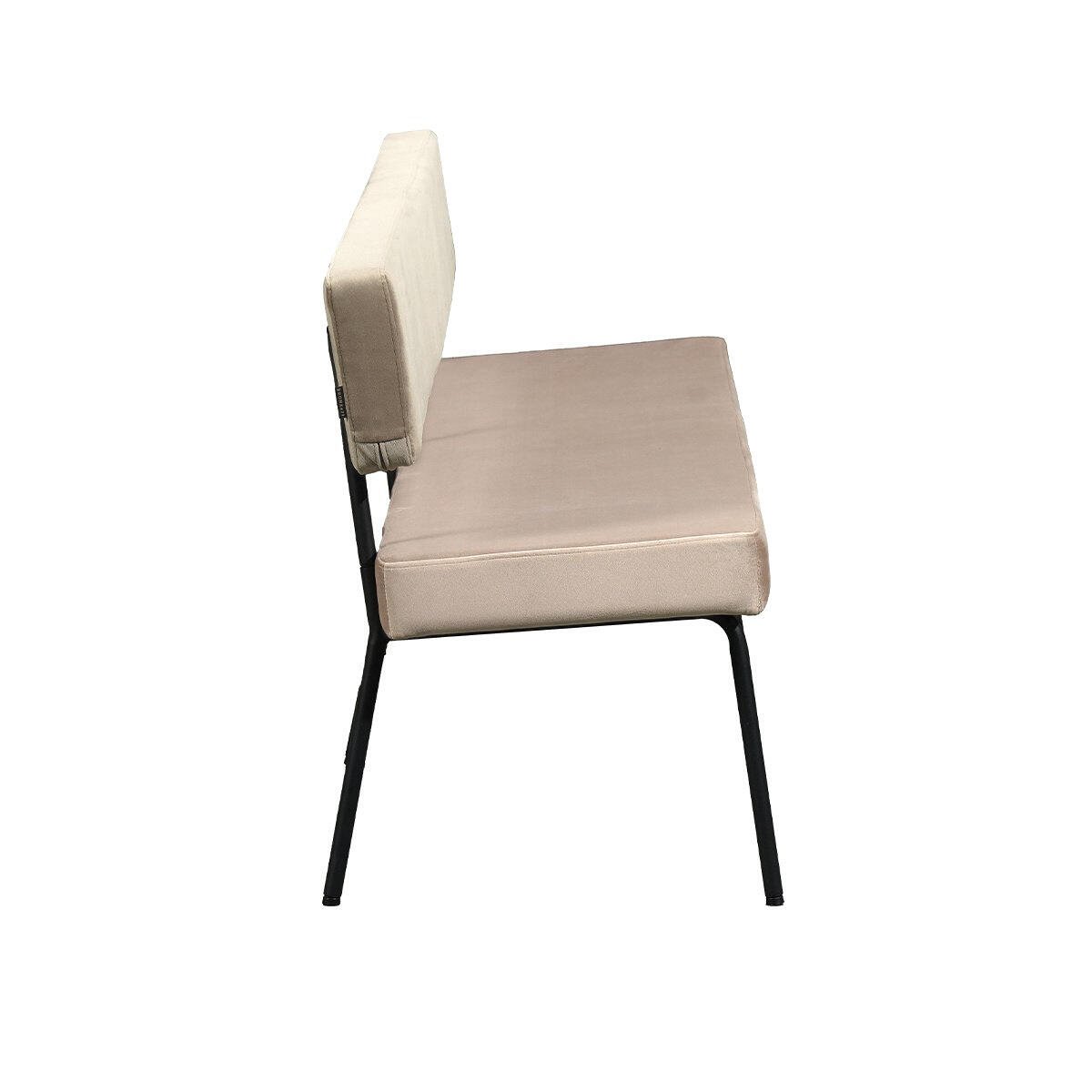 Bronx71 Velvet eetkamerbank Espen taupe 190 cm