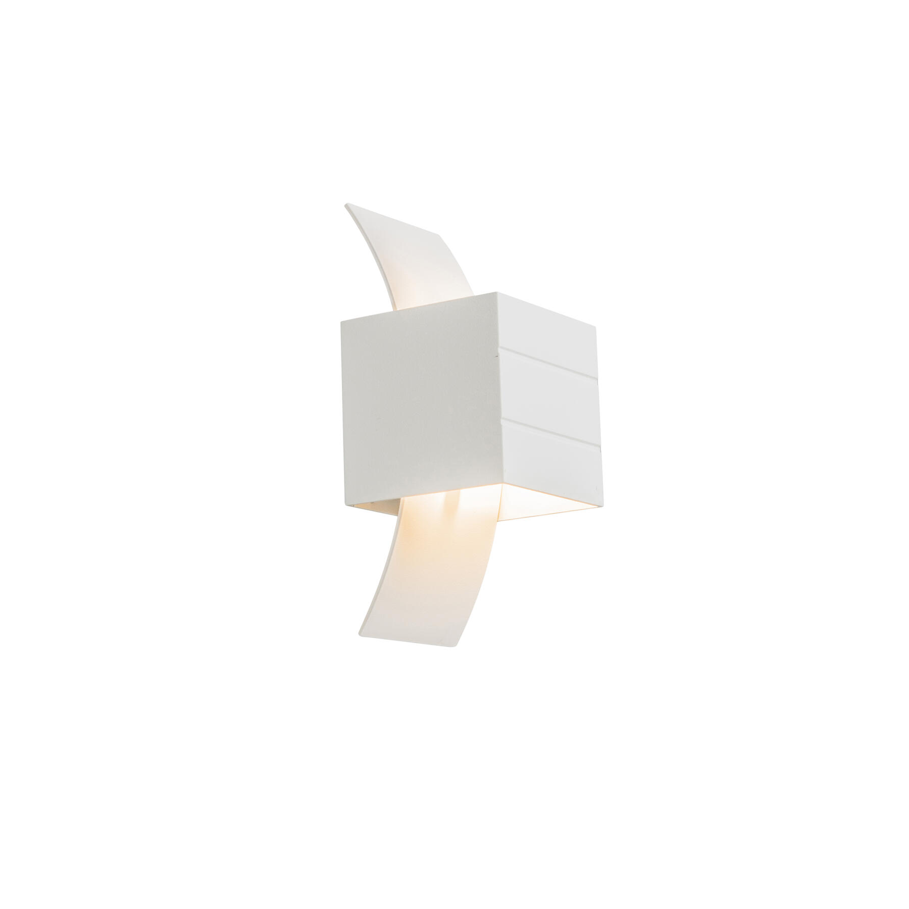 QAZQA Moderne wandlamp wit met lichteffect - Amy