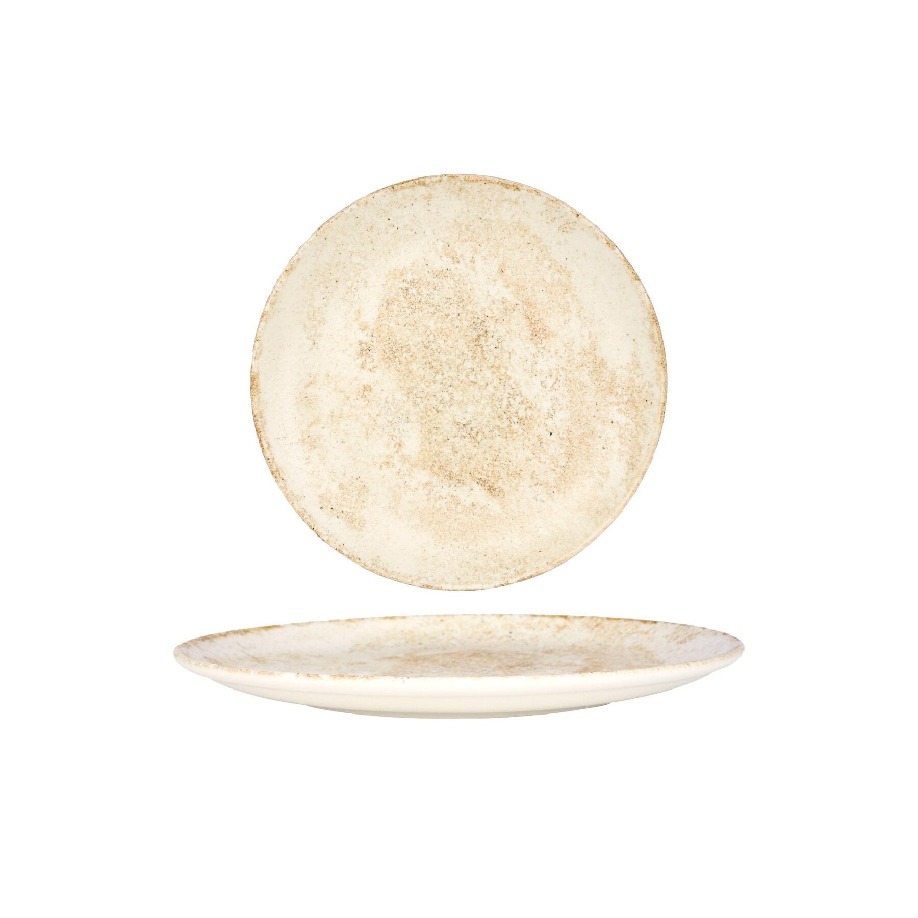Bonna Dinerbord - Nacrous - Porselein - 25 cm - set van 6