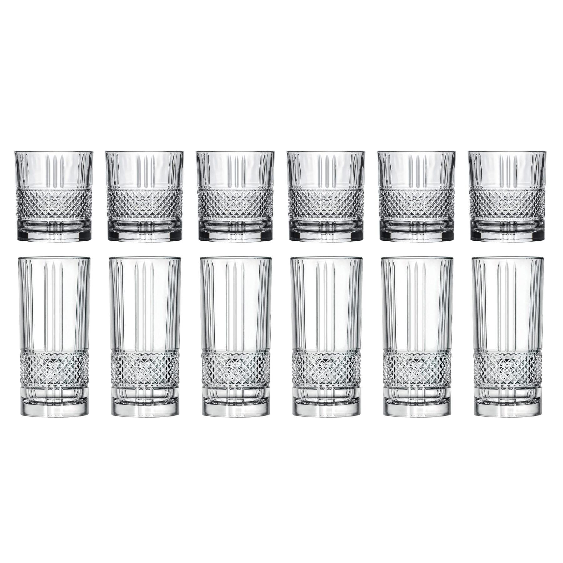 Cookinglife Glazenset (cocktailglazen & longdrinkglazen) Monea - 12 delige set