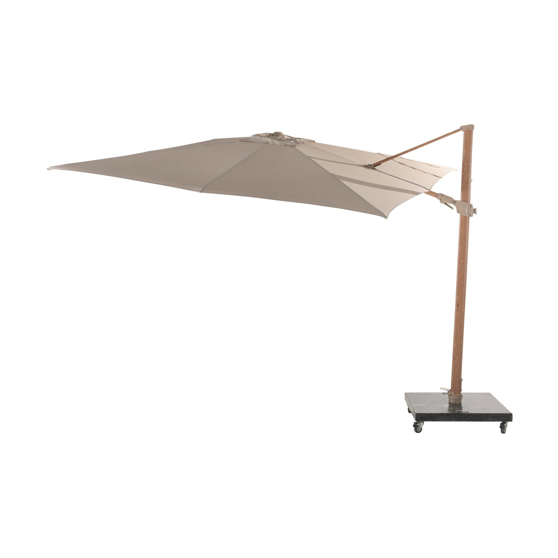 4-Seasons zweefparasol Siesta 300 x 300 cm - Woodlook|Sand