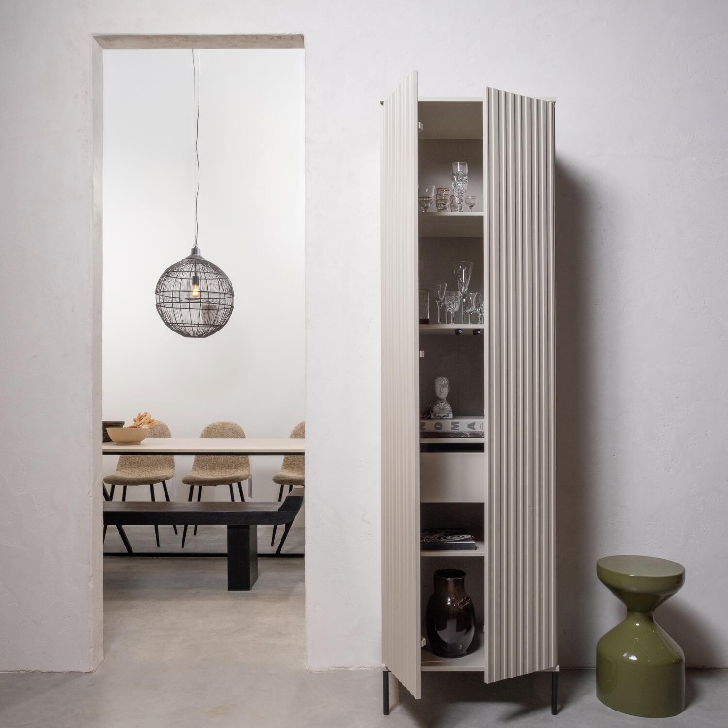 WOOOD Floyd Bijzettafel - Metaal - Groen - 47x30x30