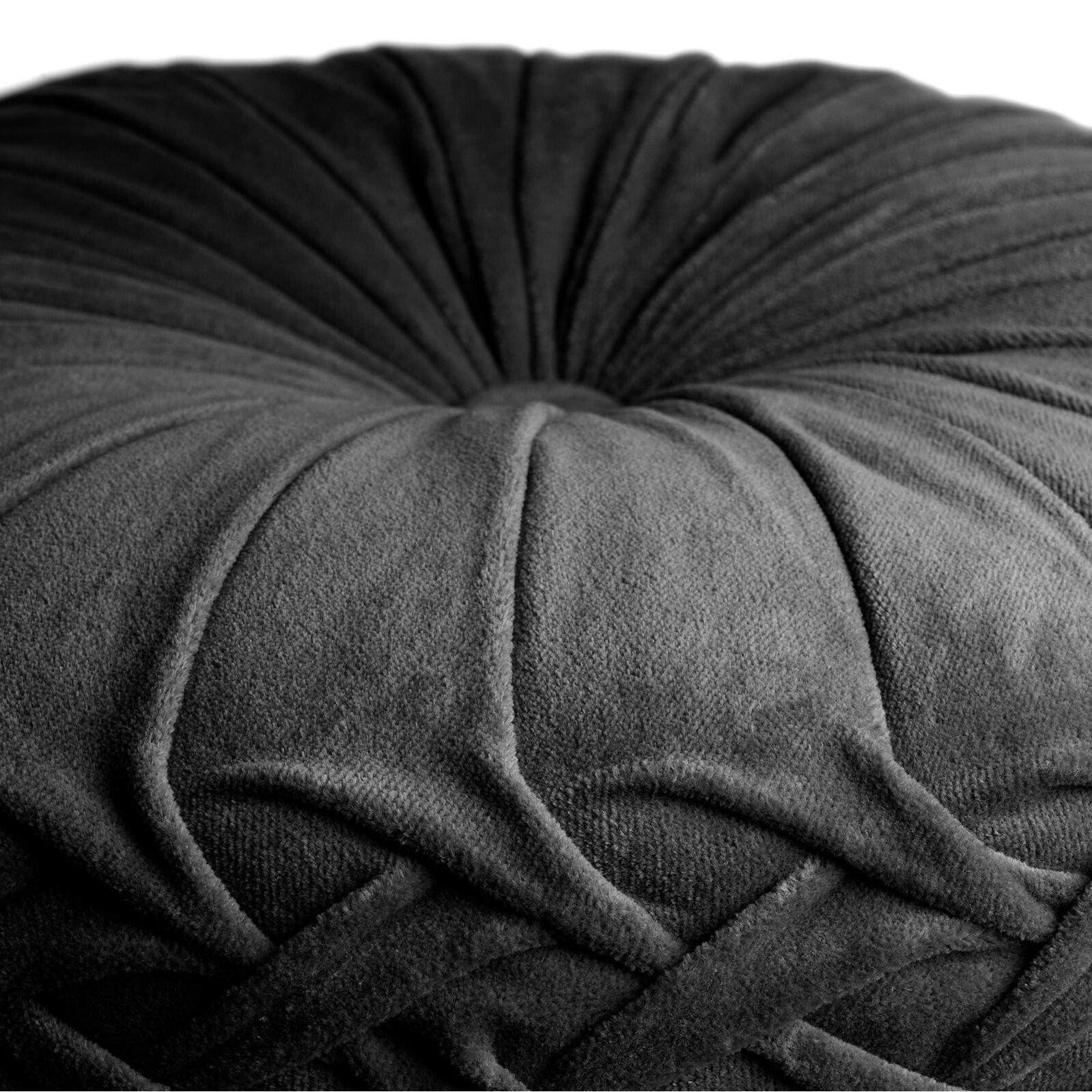 Dutch Decor sierkussen KAJA - Ø40 cm Raven