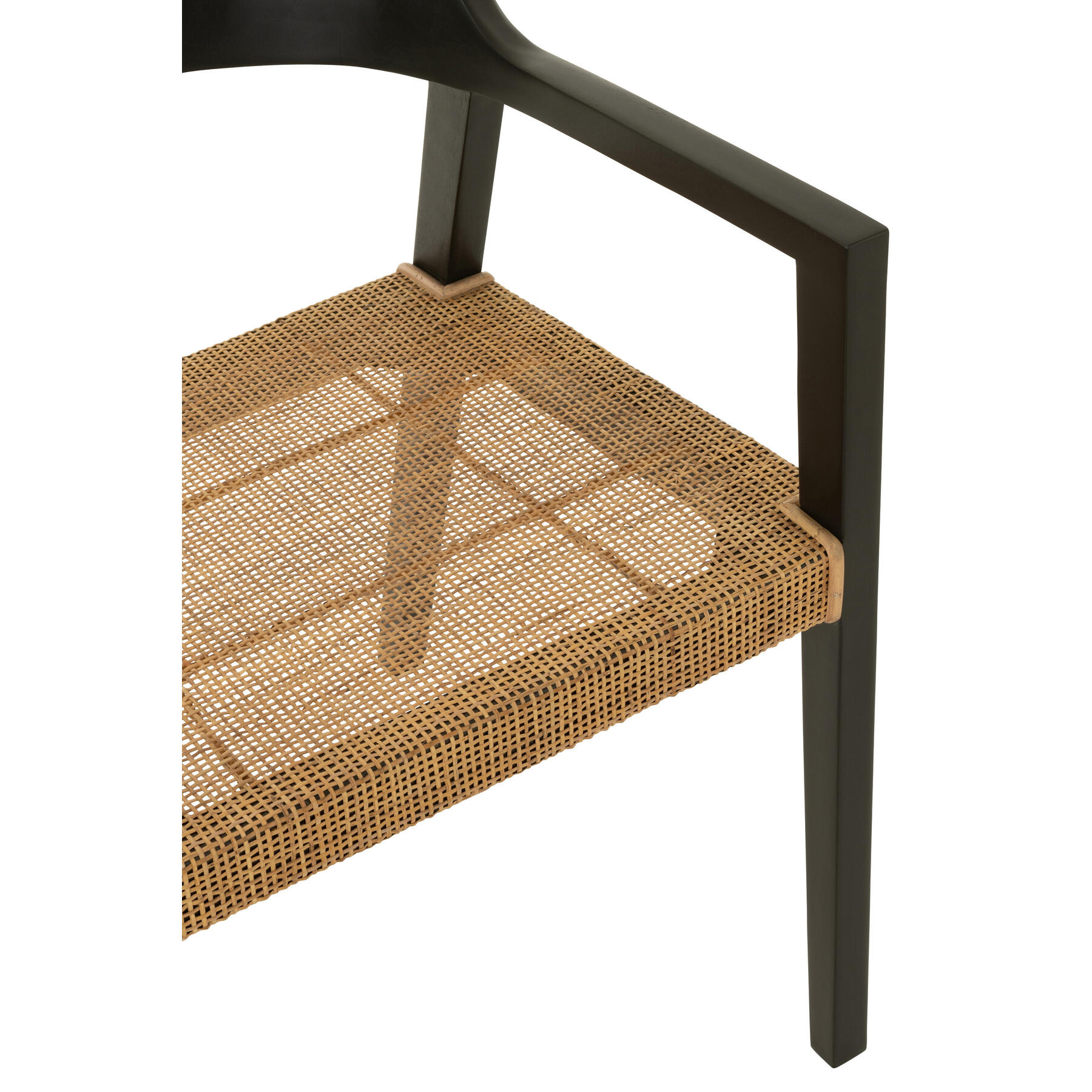 J-Line stoel Emma - hout - zwart|bruin