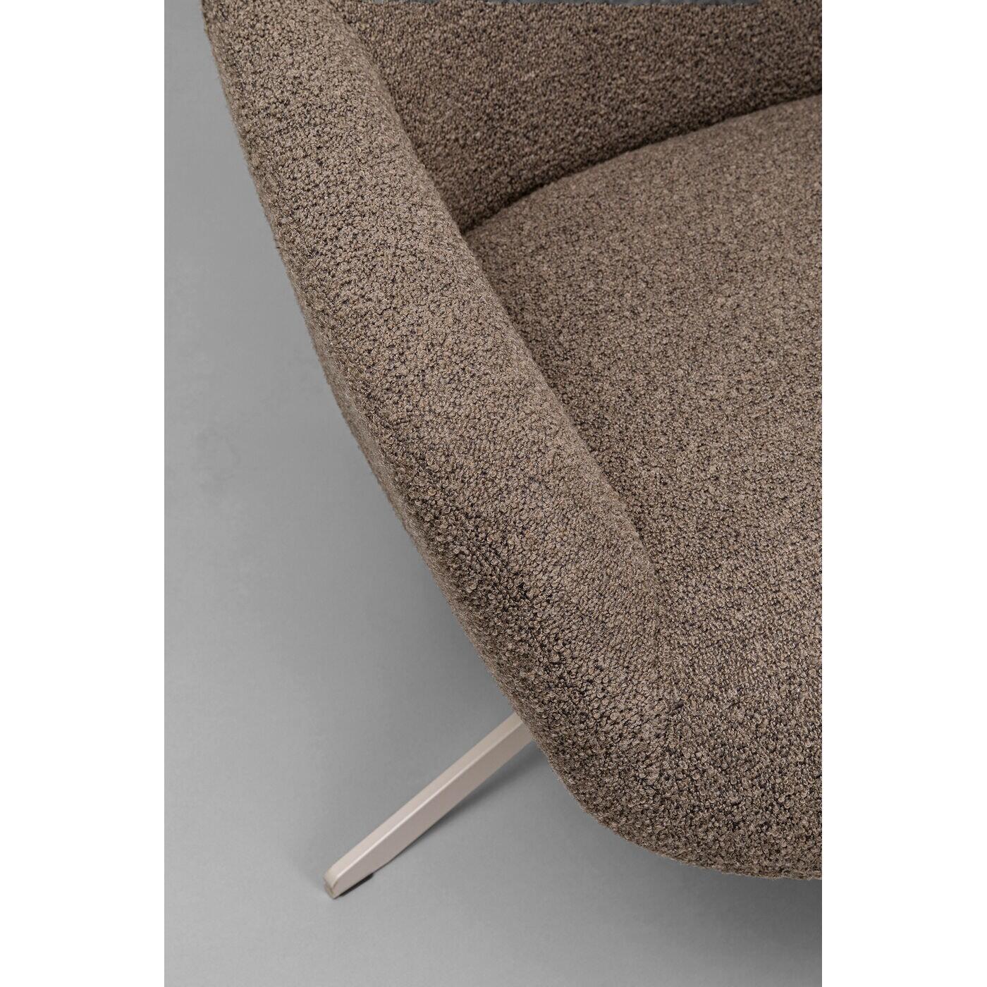 Kare Design Mimi Draaifauteuil bruin