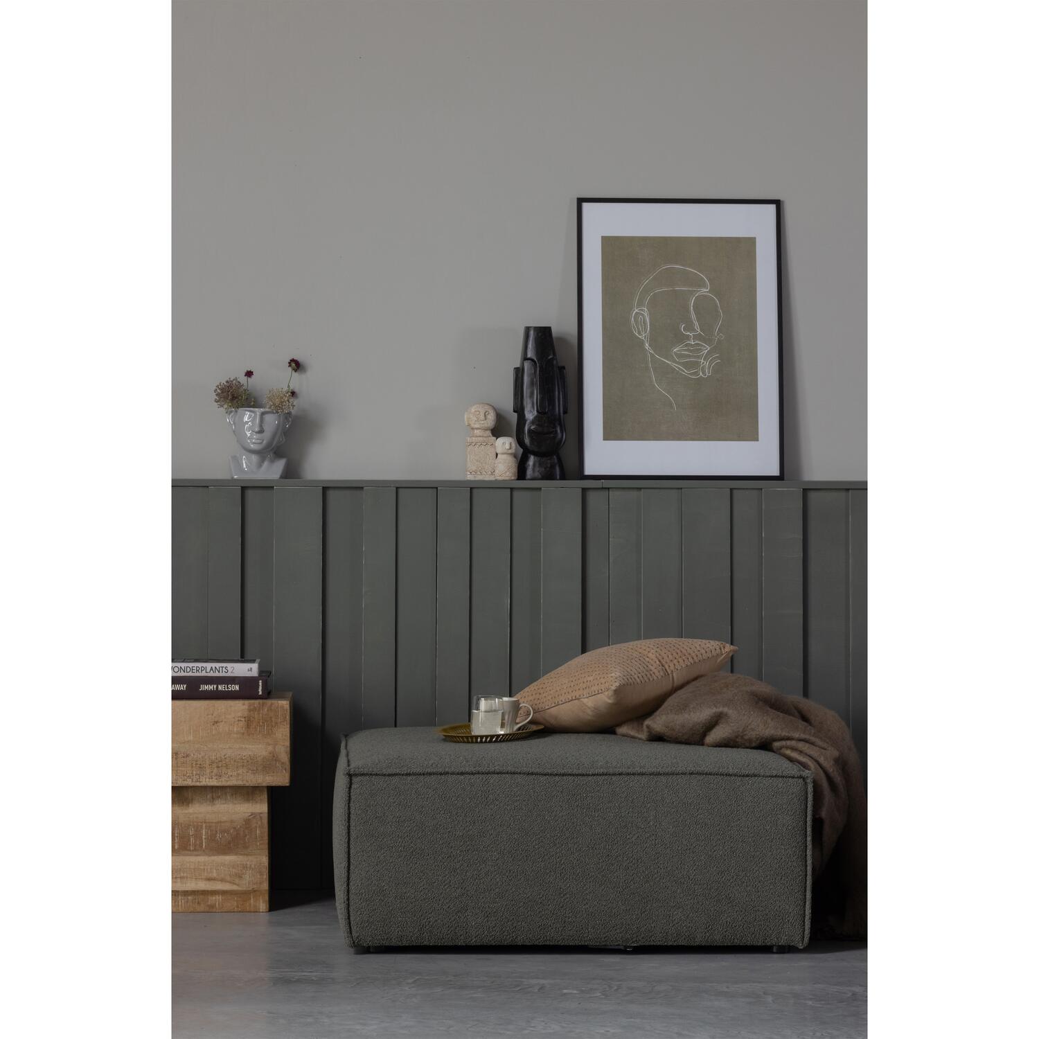 WOOOD Balk Too Salontafel - Hout - Naturel - 50x50x35