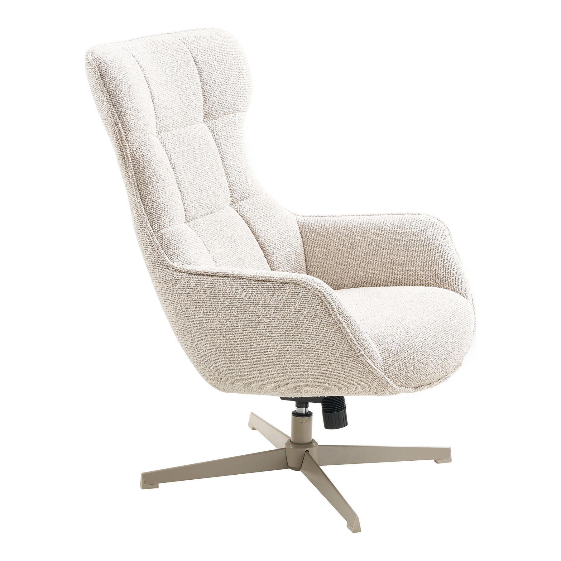 House Nordic - Fauteuil Beige Stof - Draaibaar - Turin