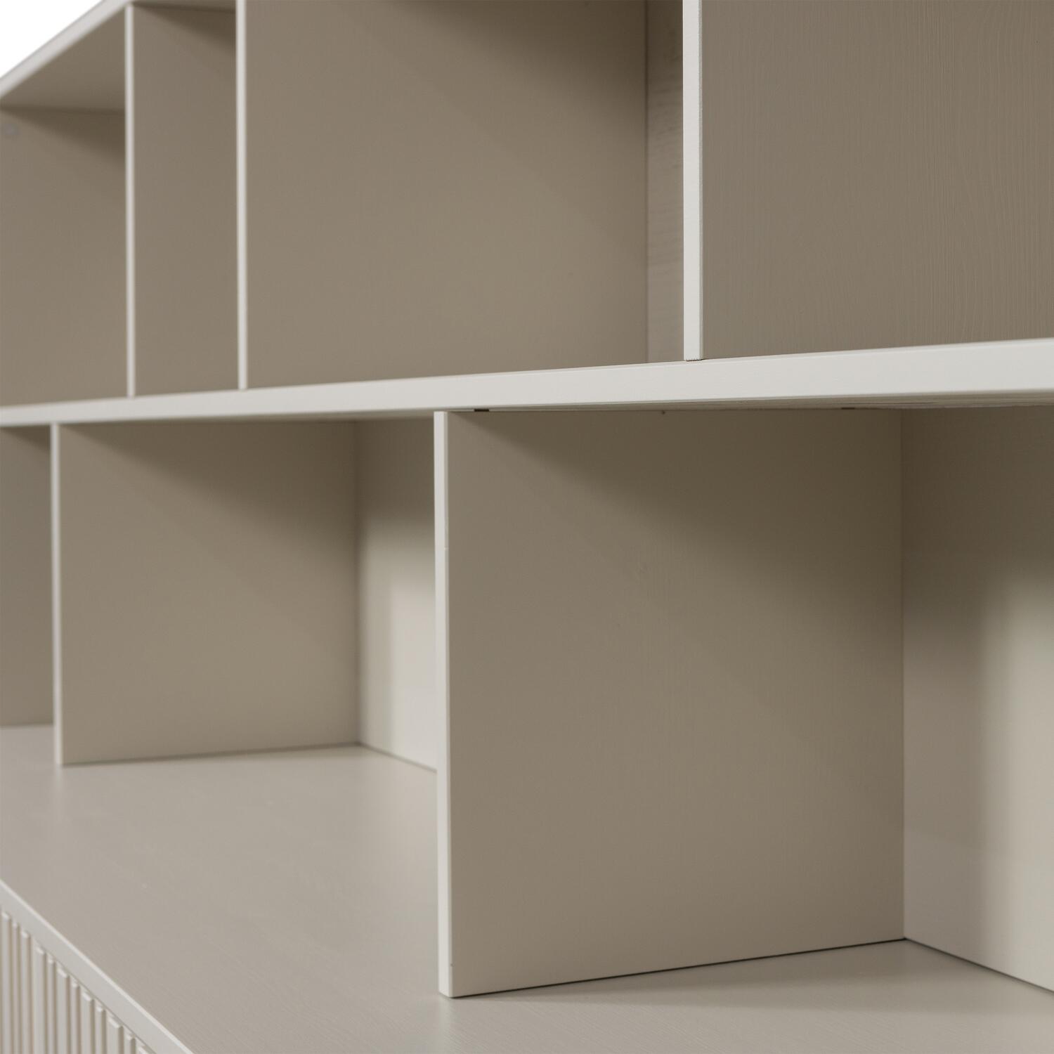 WOOOD New Gravure Wandkast - Grenen - Dust - 150x200x44