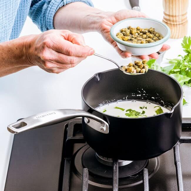 GreenPan Copenhagen sauspan met 2 schenktuiten 16cm|1.6L
