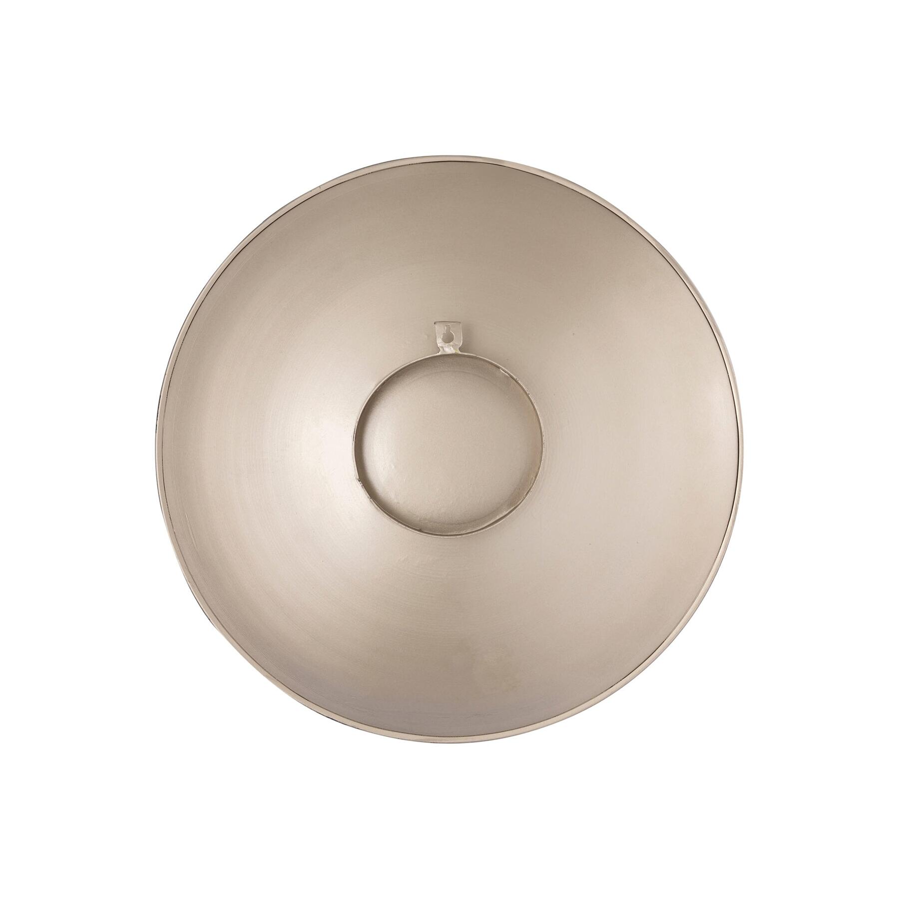PTMD Maran Beige shiny iron wall panel round S