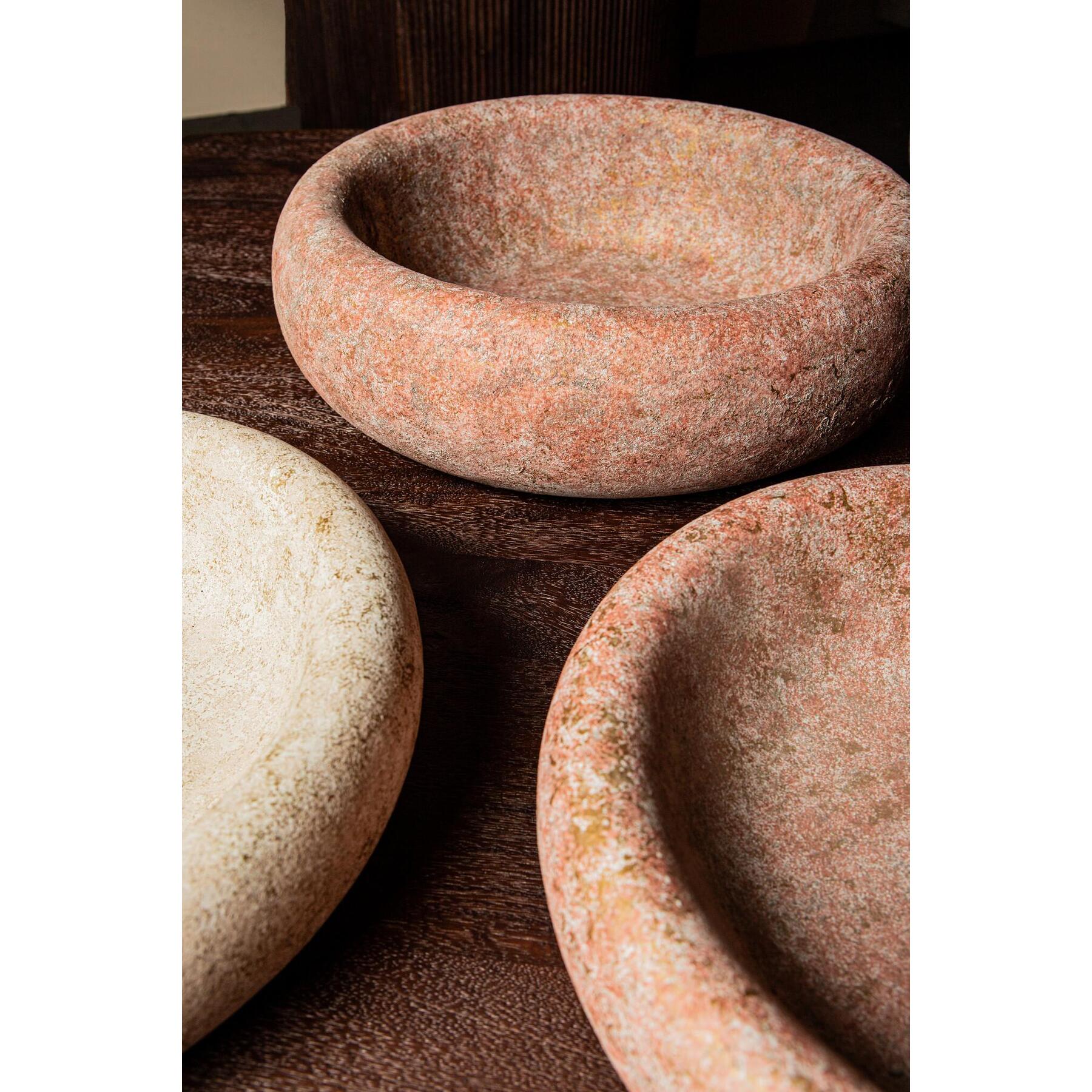 PTMD Aly Red cement round bowl big