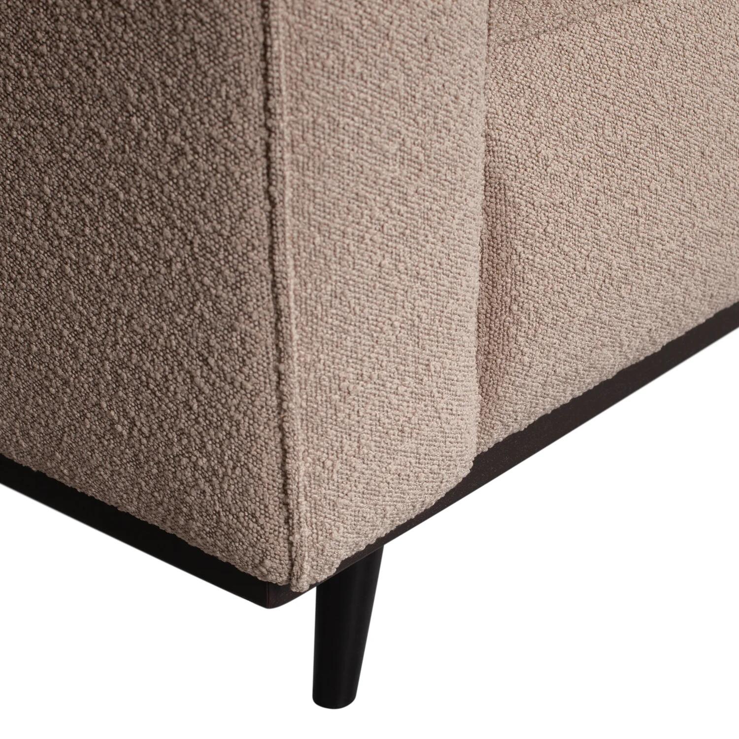 BePureHome Statement Hoekbank Links - Bouclé - Beige