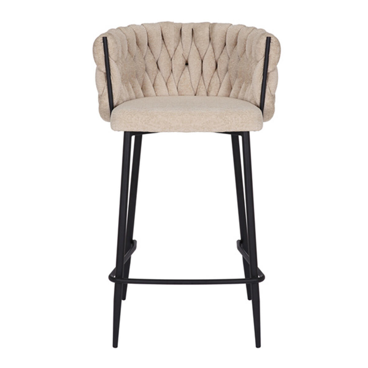 Bronx71 Barkruk River chenille beige 75cm