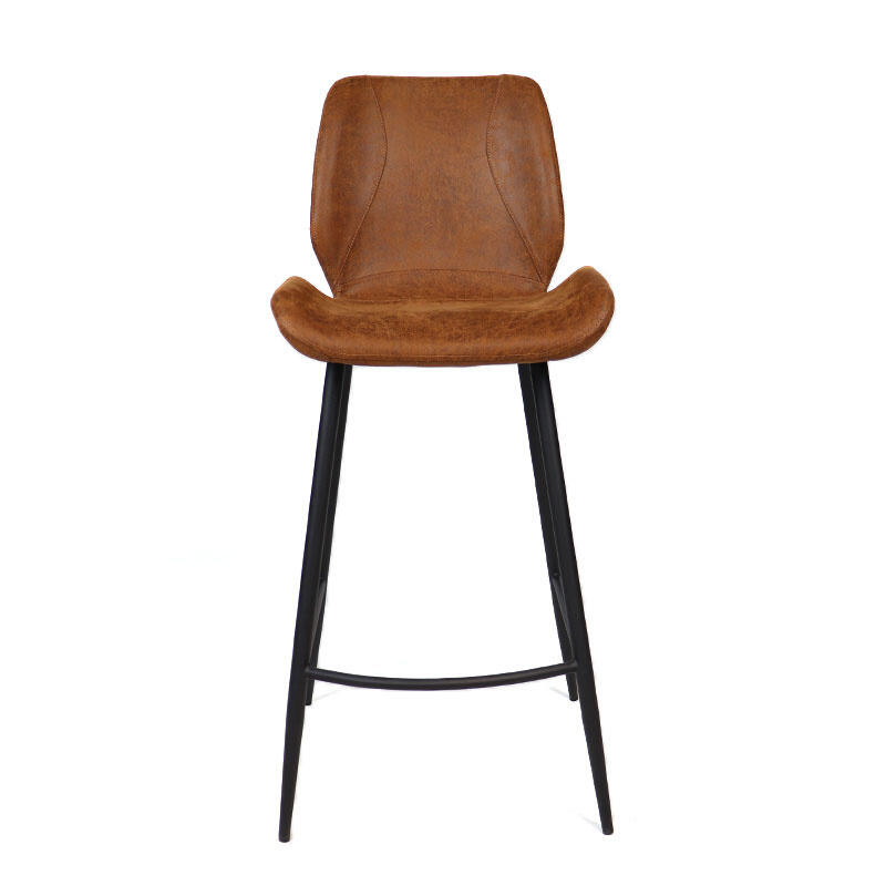Bronx71 Industriële barkruk Barrel cognac eco-leer 69 cm