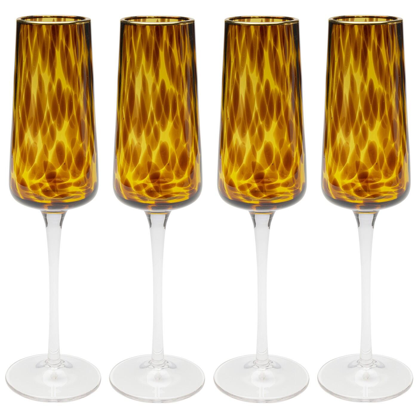 Kare Champagneglas Caramel