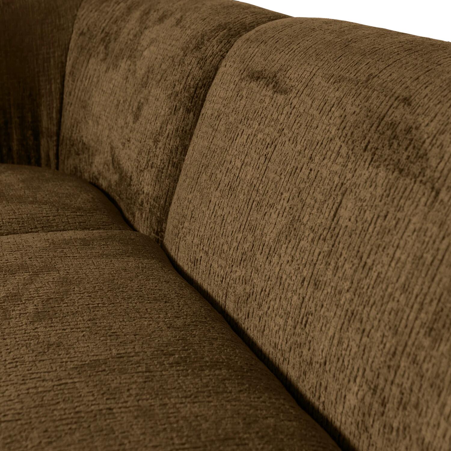 BePureHome Sloping U-Bank - Velvet - Brass