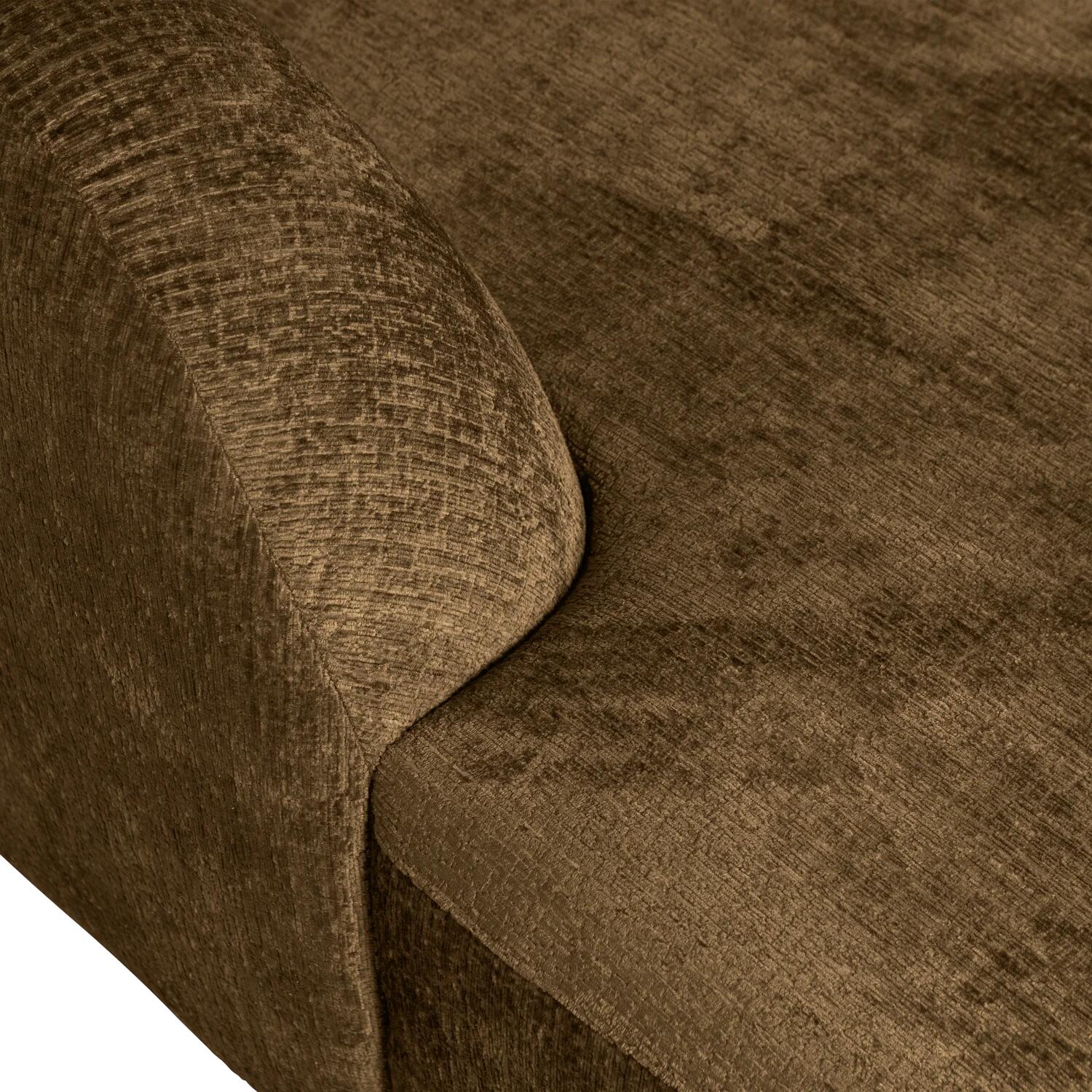 BePureHome Sloping U-Bank - Velvet - Brass