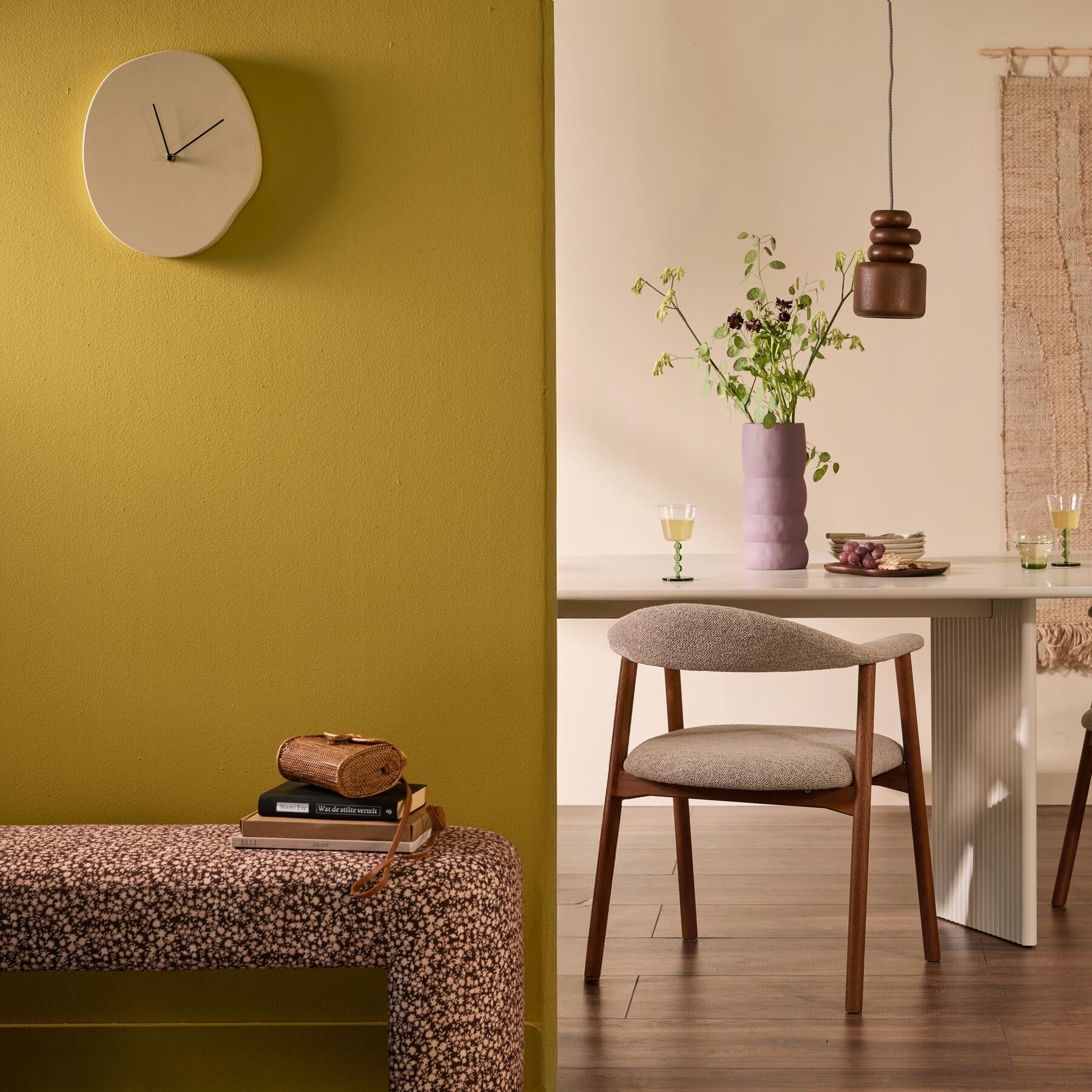 ferm LIVING Melt Wandklok - Cashmere