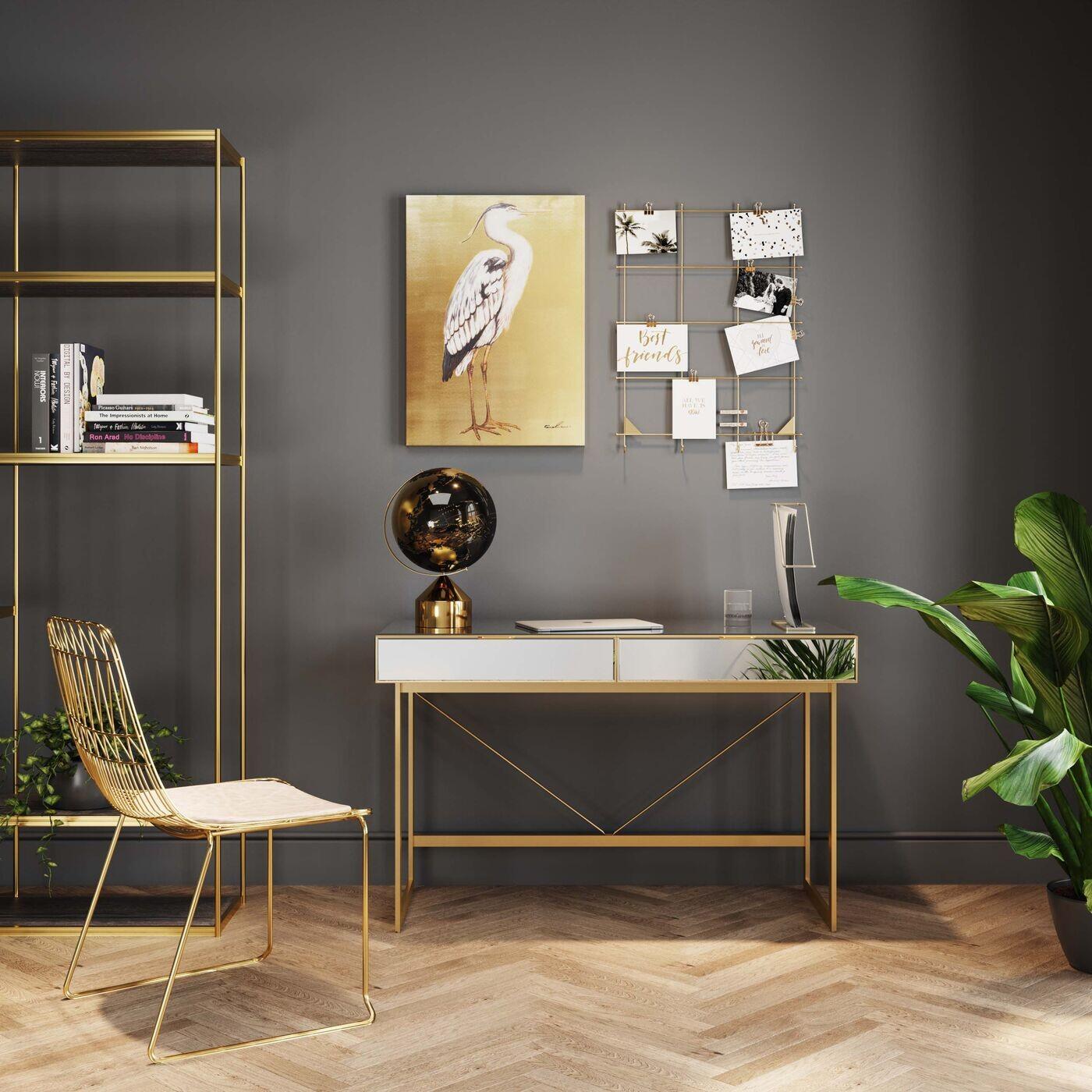 Kare Design Soran bureau goud 120x50cm