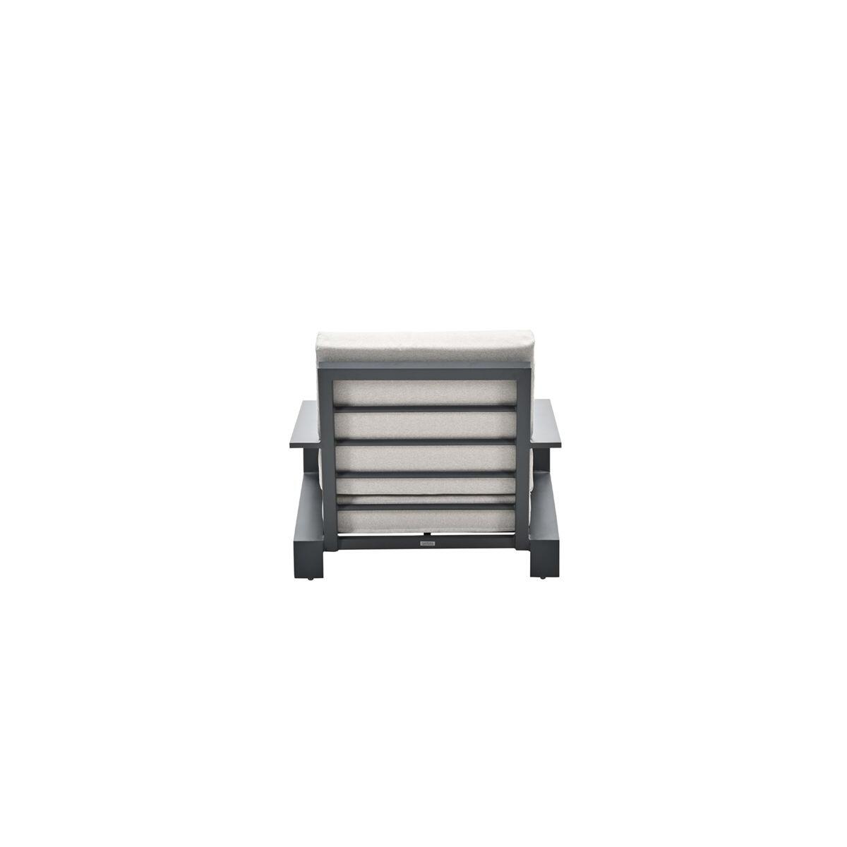 Lincoln lounge fauteuil - carbon black - desert sand
