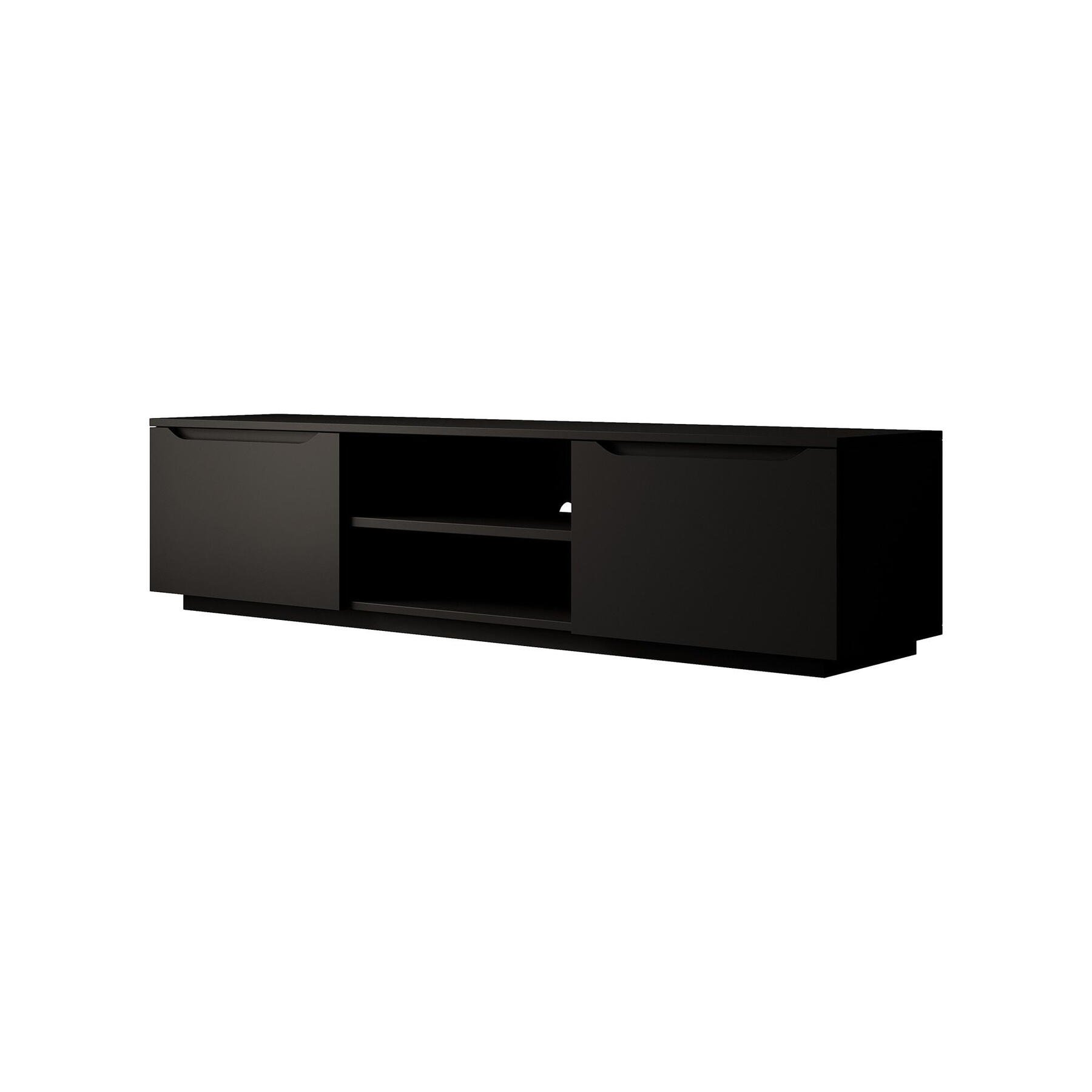 Meubella - TV-Meubel Fairmont - Mat zwart - 160 cm