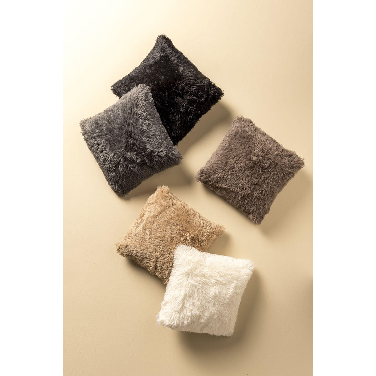 Dutch Decor kussenhoes FLUFFY - 45x45 cm Pumice Stone