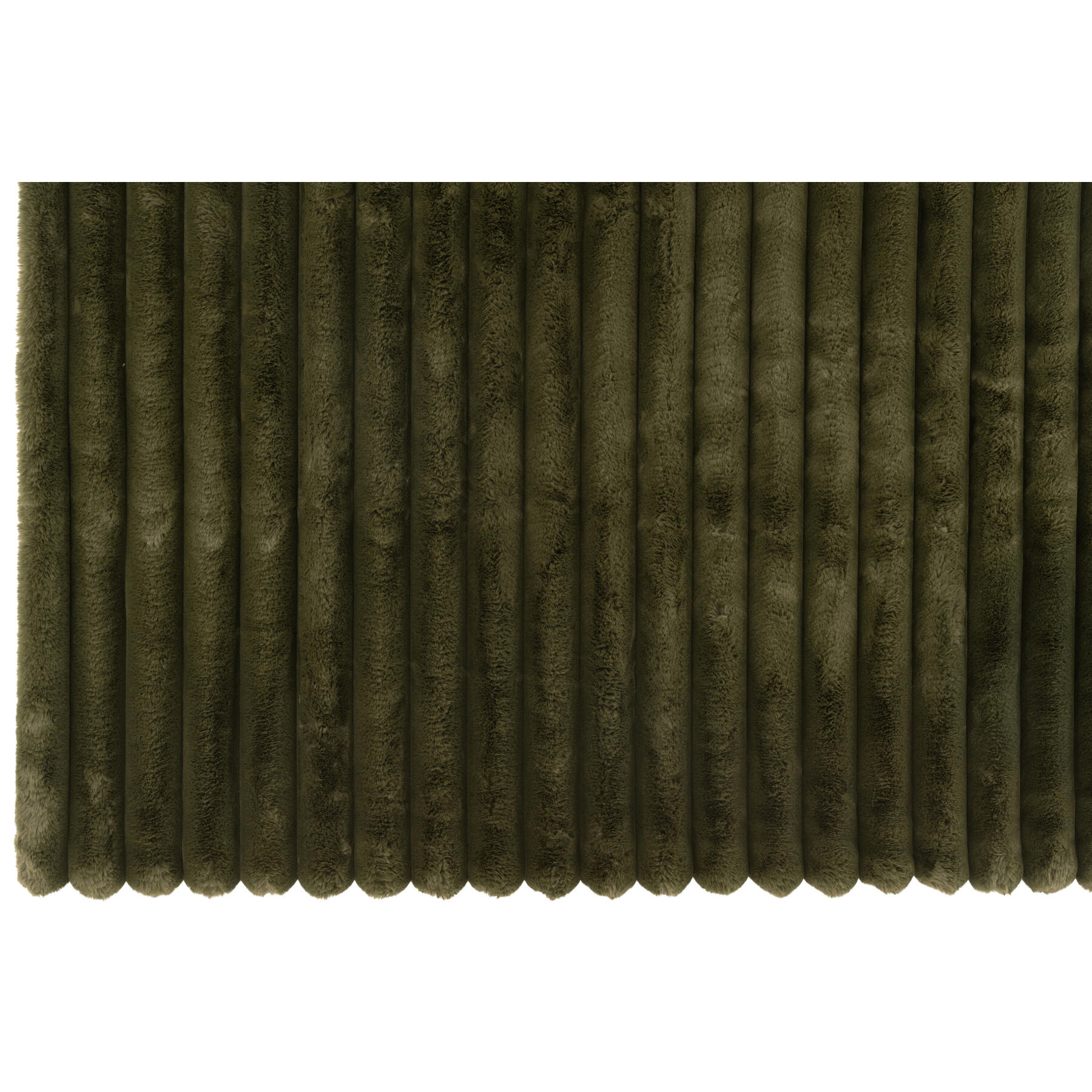 J-Line plaid Large Corduroy - polyester - donkergroen - 180 x 130 cm