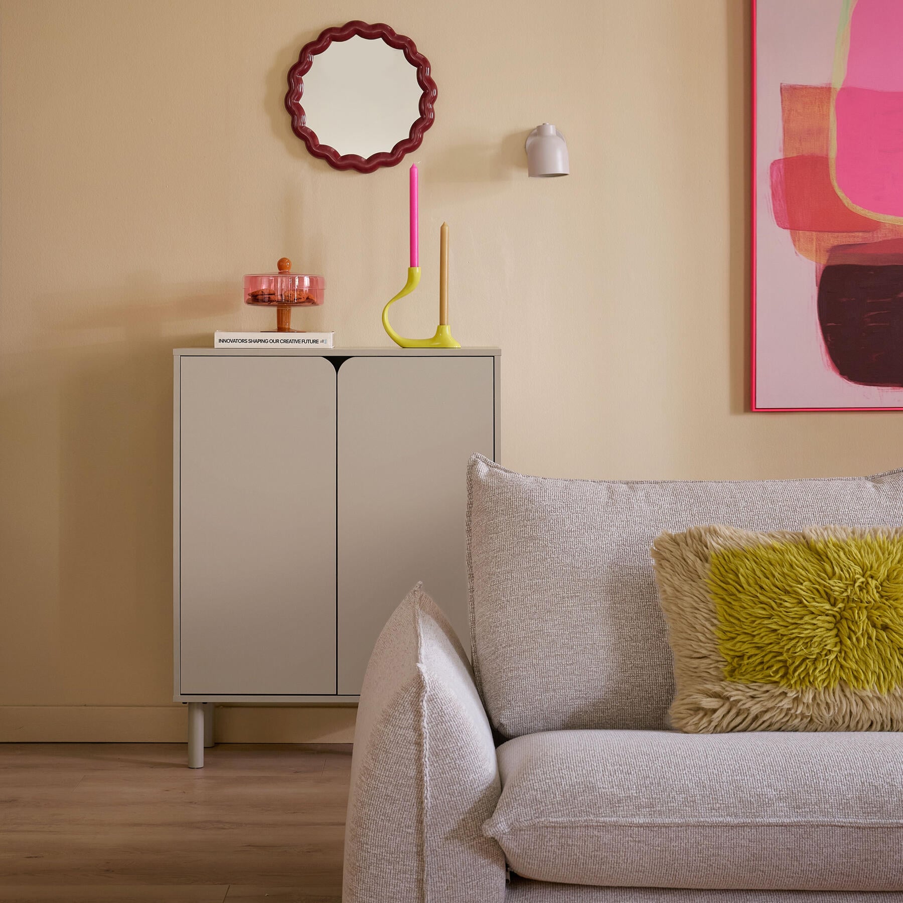 &k amsterdam Duo Stolp - Laag - Roze