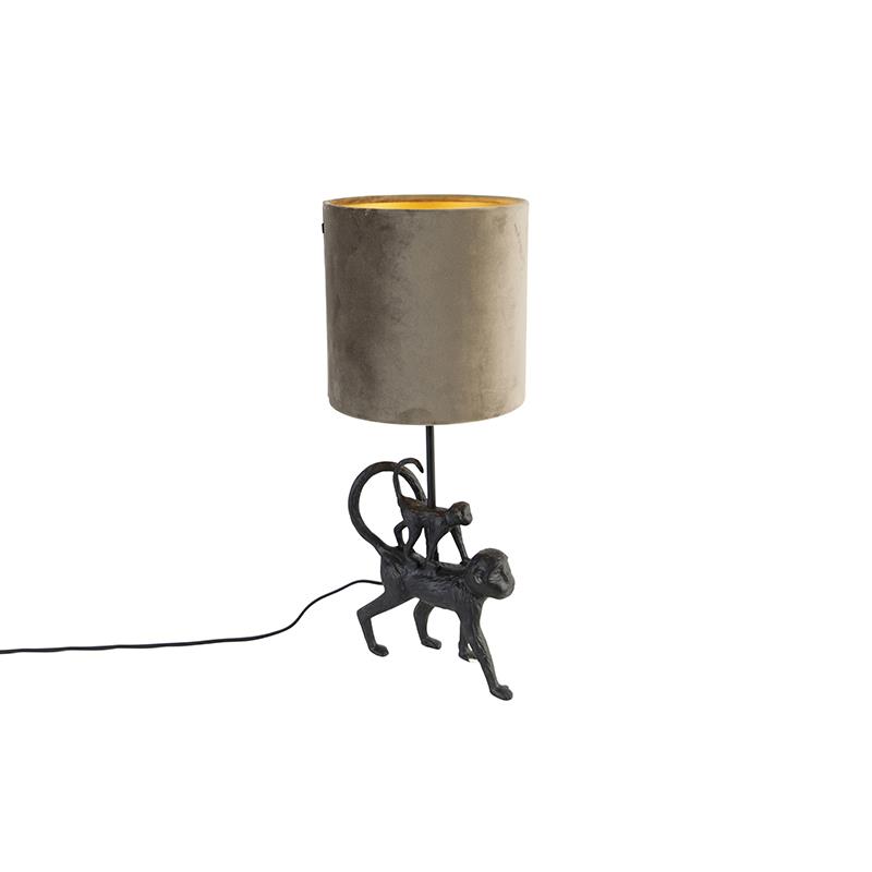 FonQ QAZQA Tafellamp animal-shade - Taupe - Landelijk - L 205mm aanbieding