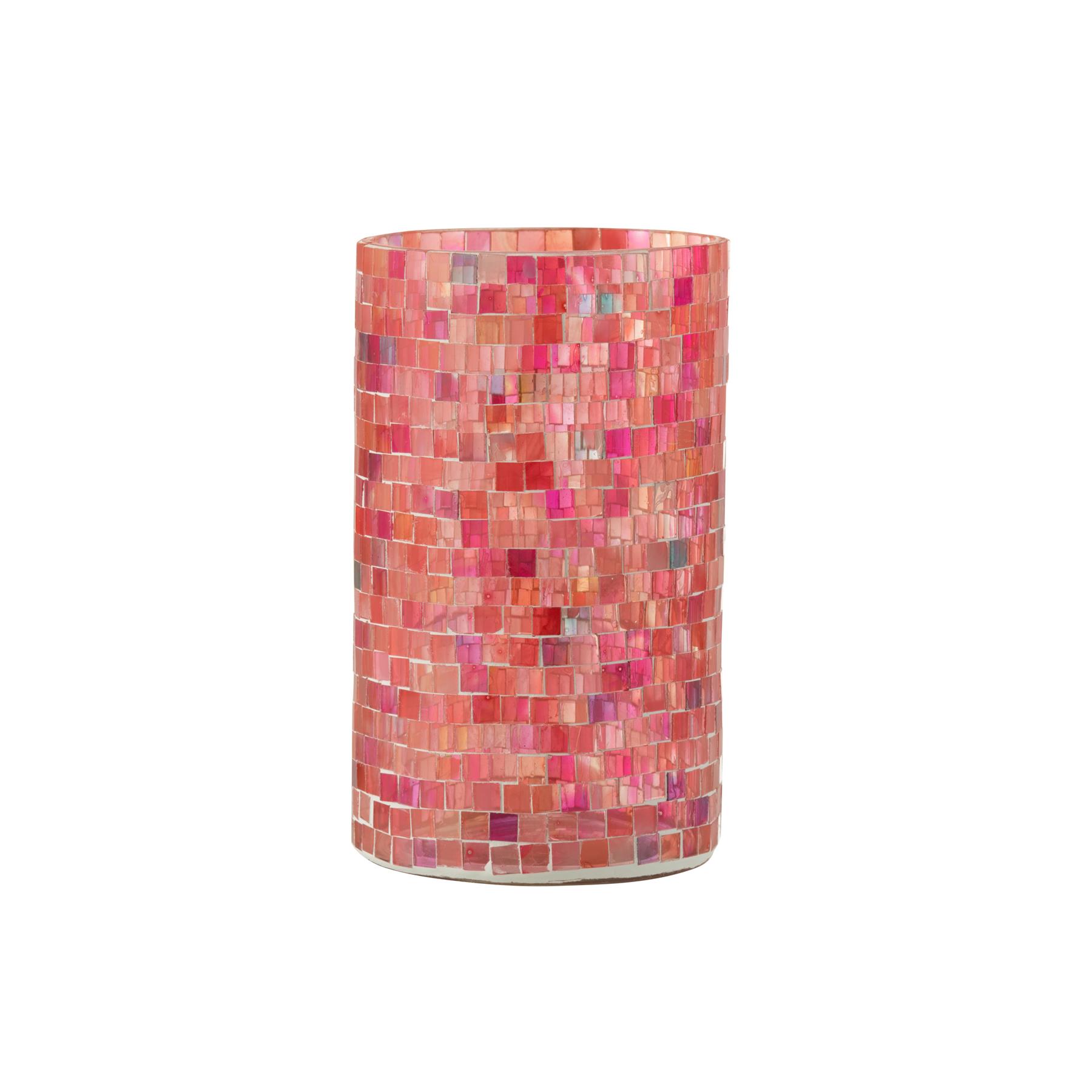 JLine Theelichthouder Cilinder Mozaiek Roze kopen? Shop bij fonQ!