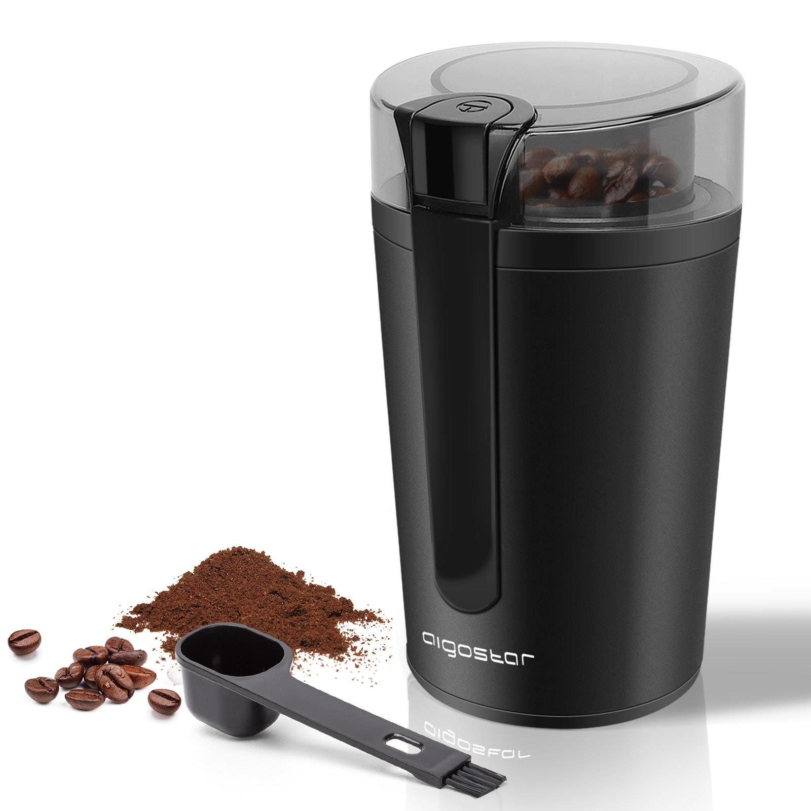 FonQ Aigostar Natural 30RRJ - Elektronische Koffiemolen - 200W - Zwart aanbieding