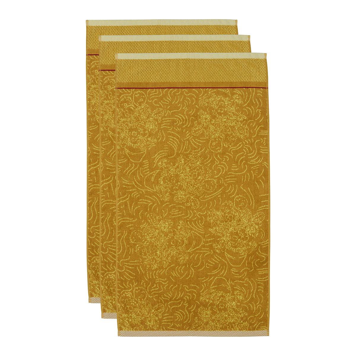 FonQ Beddinghouse x Van Gogh Museum Tournesol Handdoek 55 x 100 cm - Set van 3 - Geel aanbieding