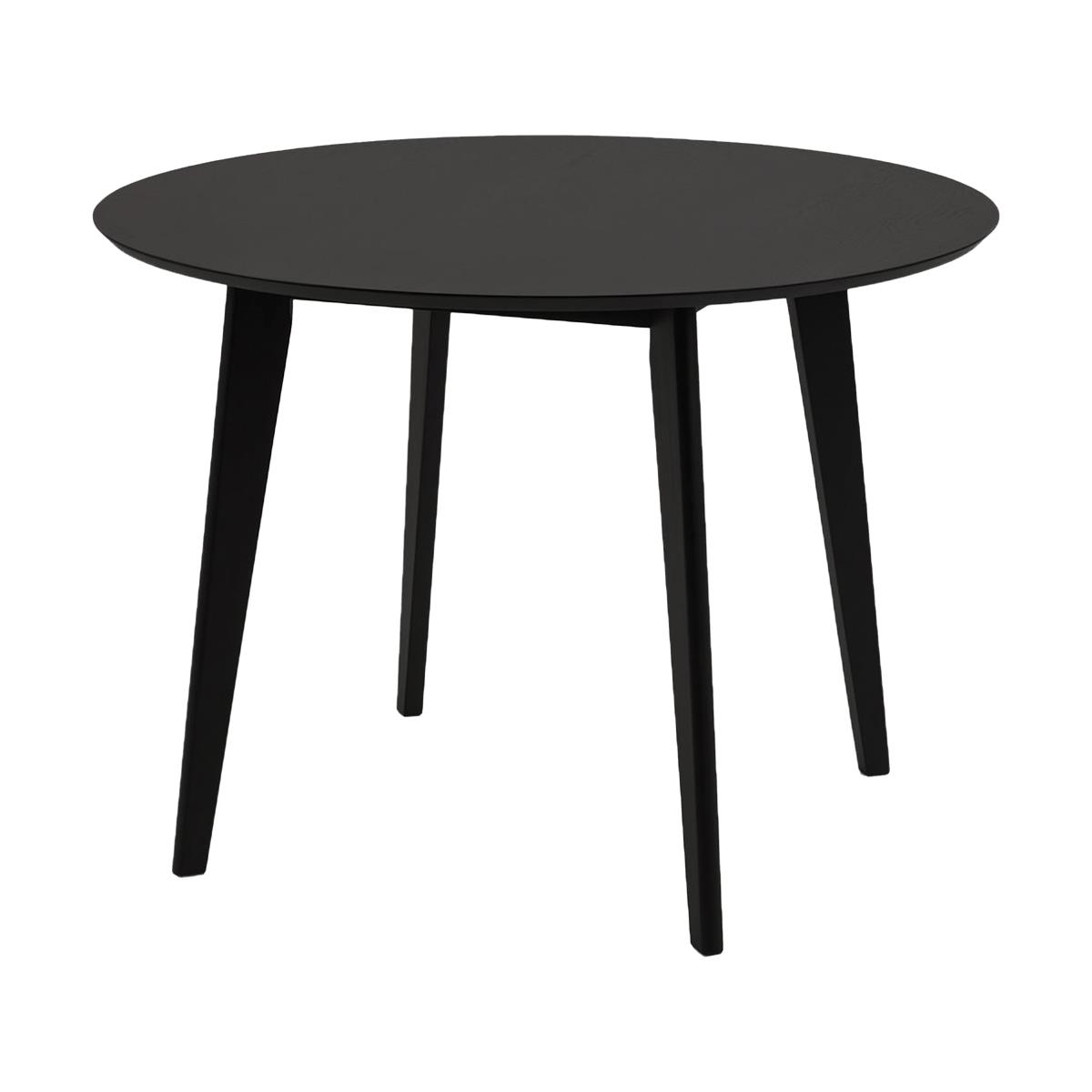 FonQ Lisomme Jade houten eettafel zwart - Ø 105 cm aanbieding