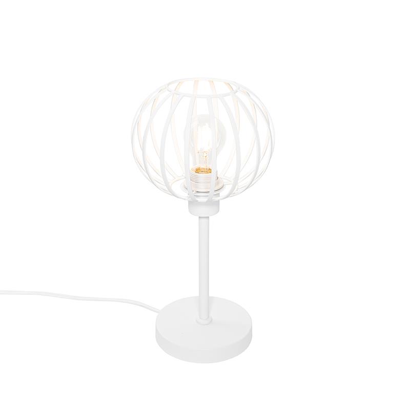 FonQ QAZQA Tafellamp johanna - Wit - Design - D 20cm aanbieding