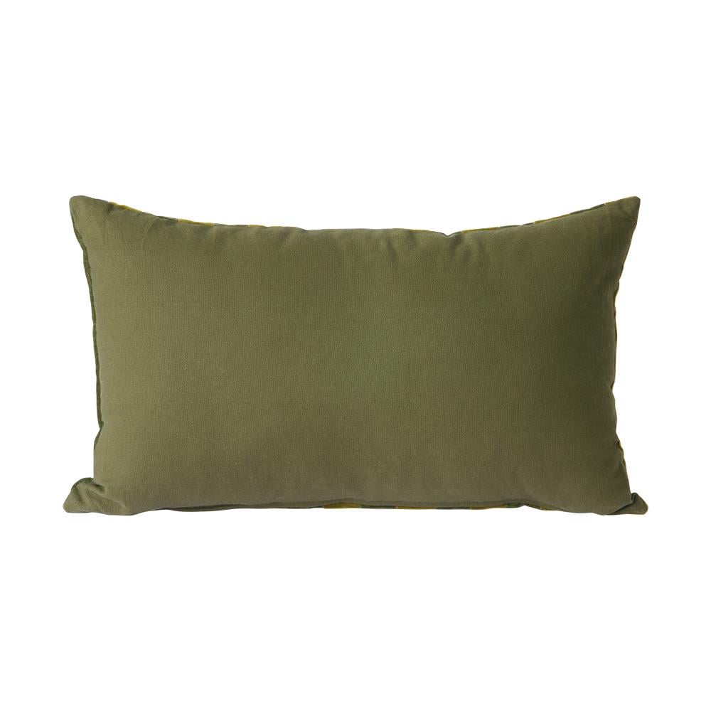 HKliving Striped Velvet Sierkussen 30 x 50 cm - Camo