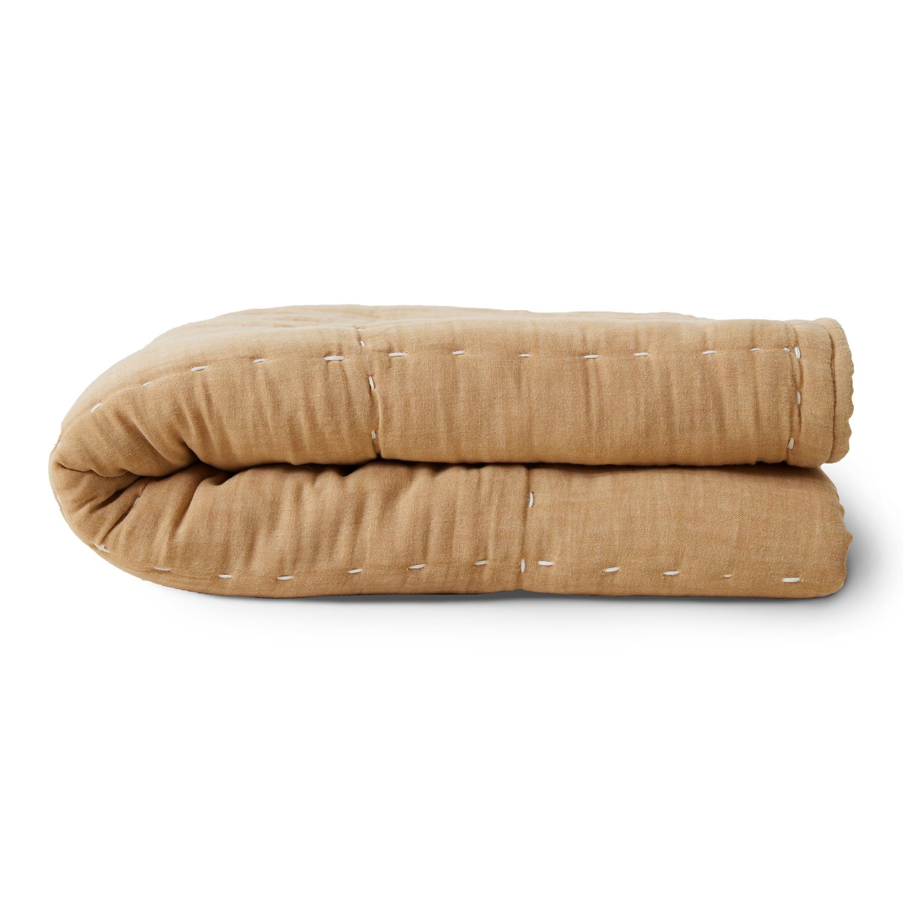 HKliving Quilted Plaid 170 x 130 cm - Sand 