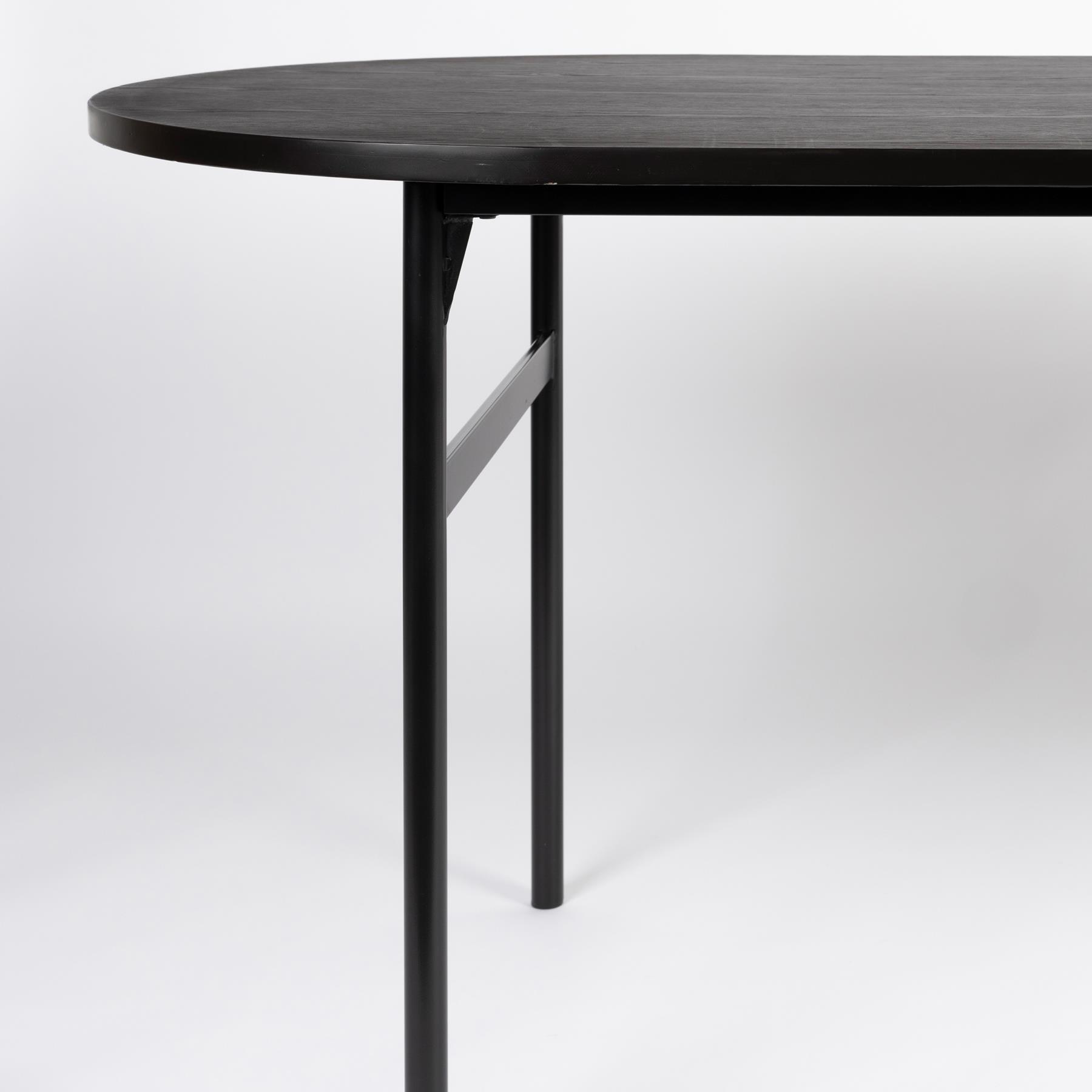by fonQ Frame Eettafel - 180 x 80 cm - Zwart