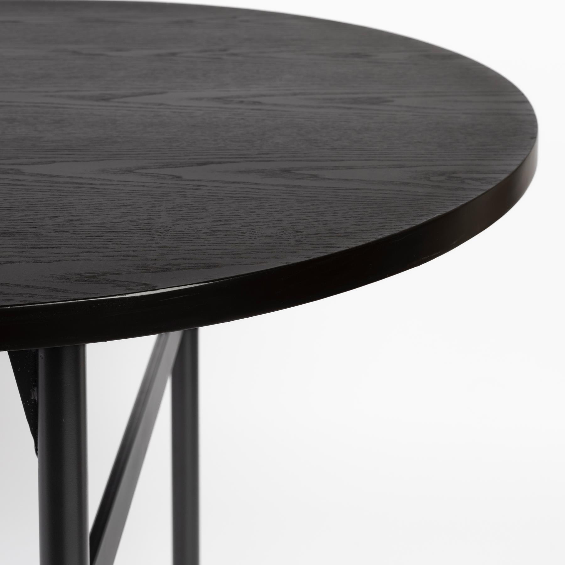 by fonQ Frame Eettafel - 180 x 80 cm - Zwart