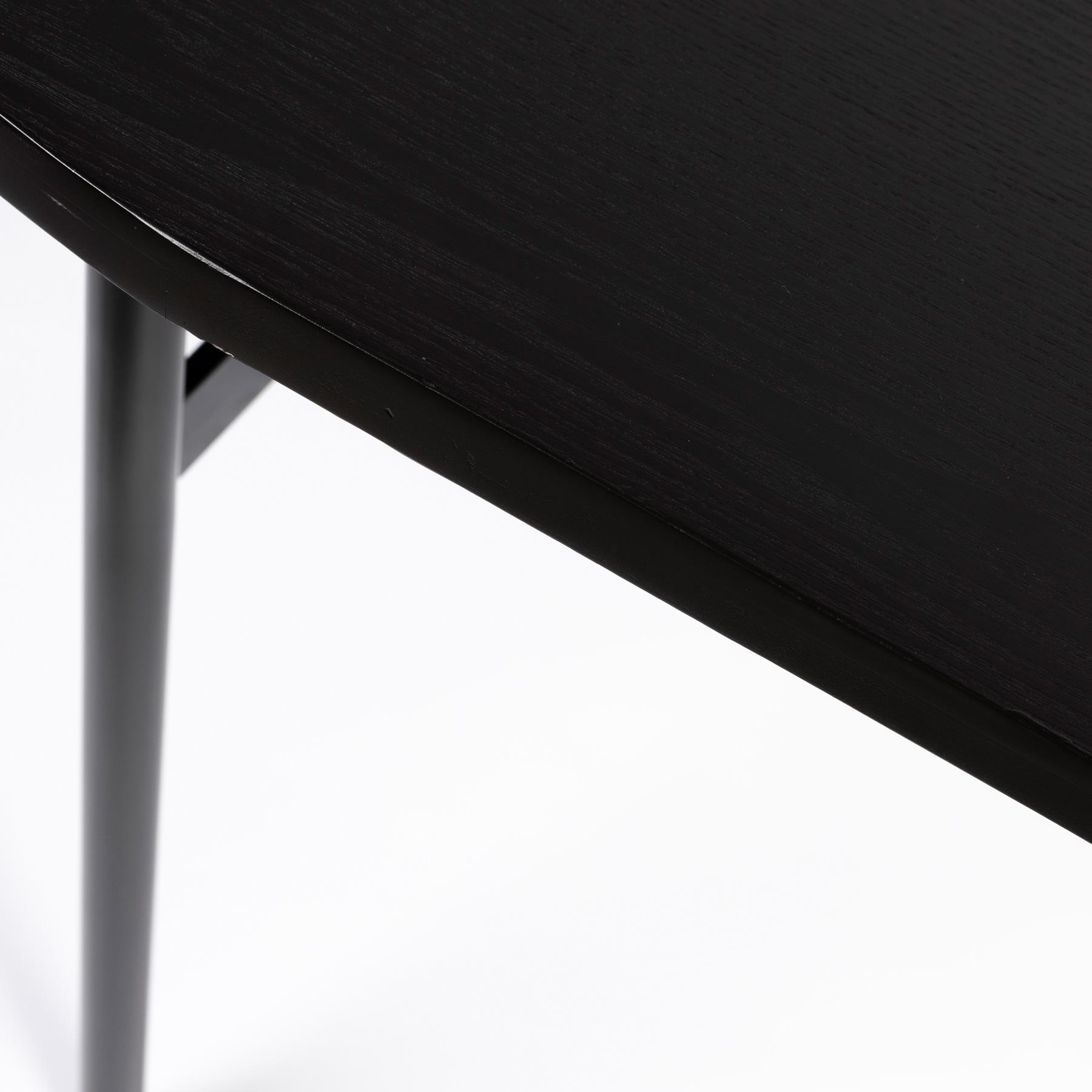 by fonQ Frame Eettafel - 180 x 80 cm - Zwart