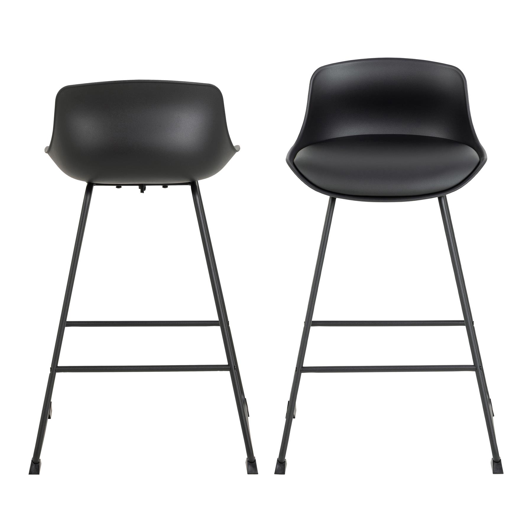 by fonQ basic Bele Barkruk Zwart - H 84 cm