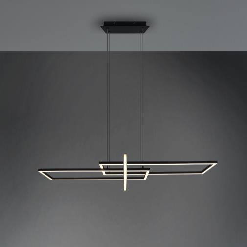 Trio Leuchten Salinas Hanglamp SMD LED 34W Zwart