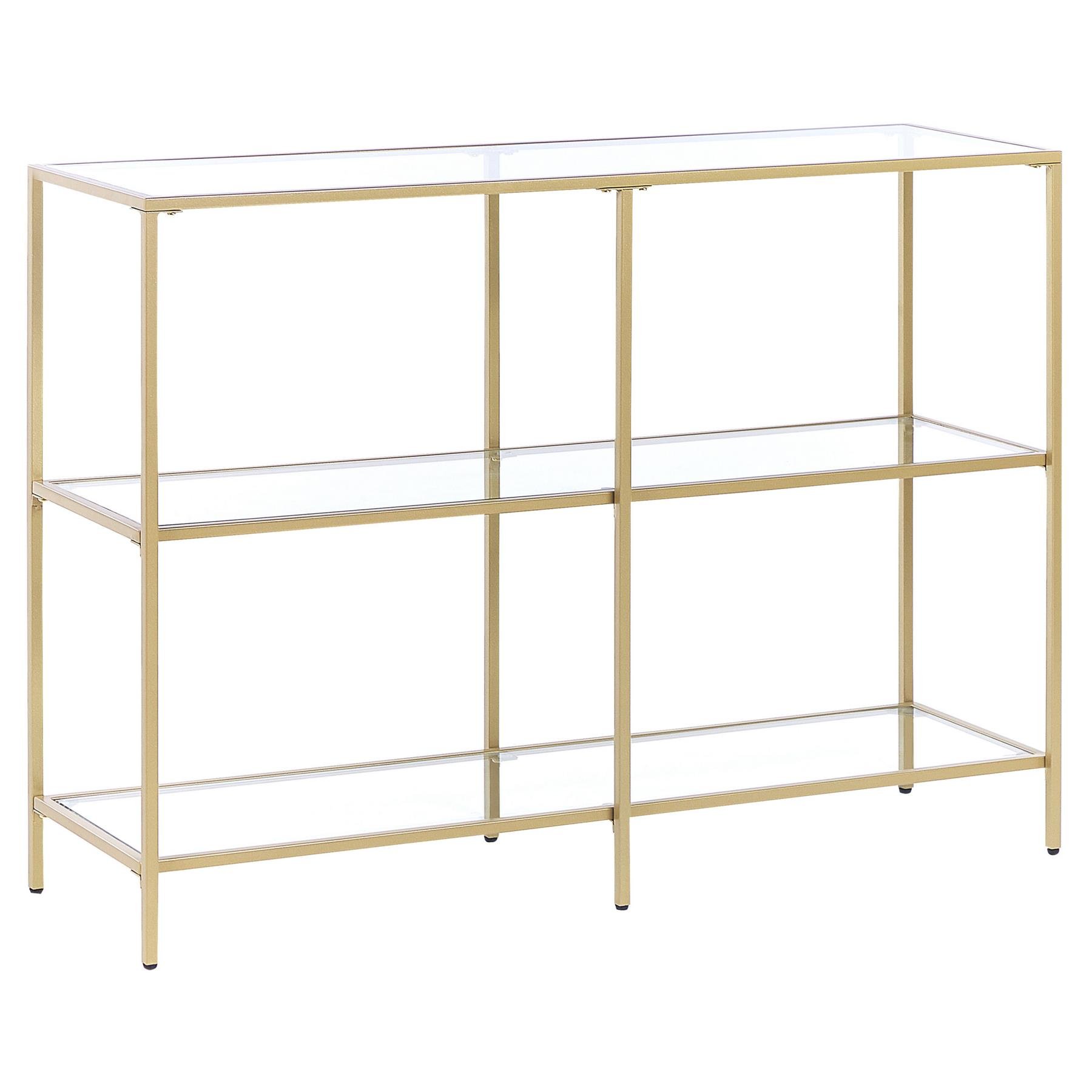 Beliani - ORETTA - Consoletafel - Goud - Veiligheidsglas