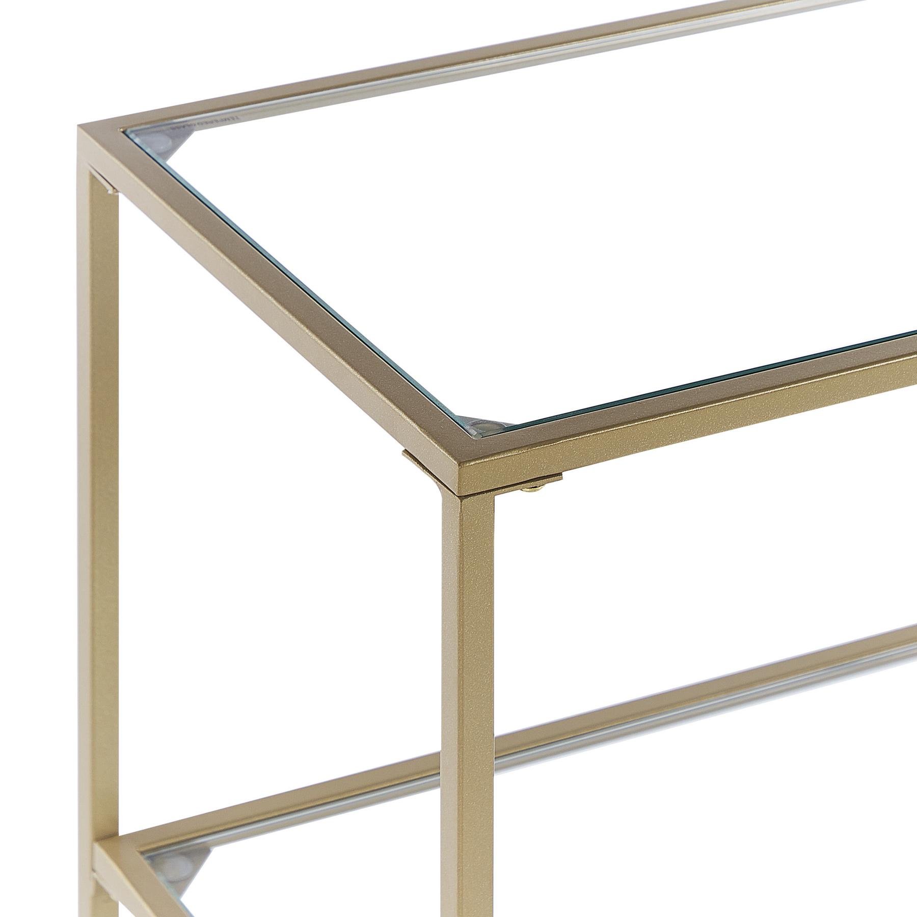 Beliani - ORETTA - Consoletafel - Goud - Veiligheidsglas
