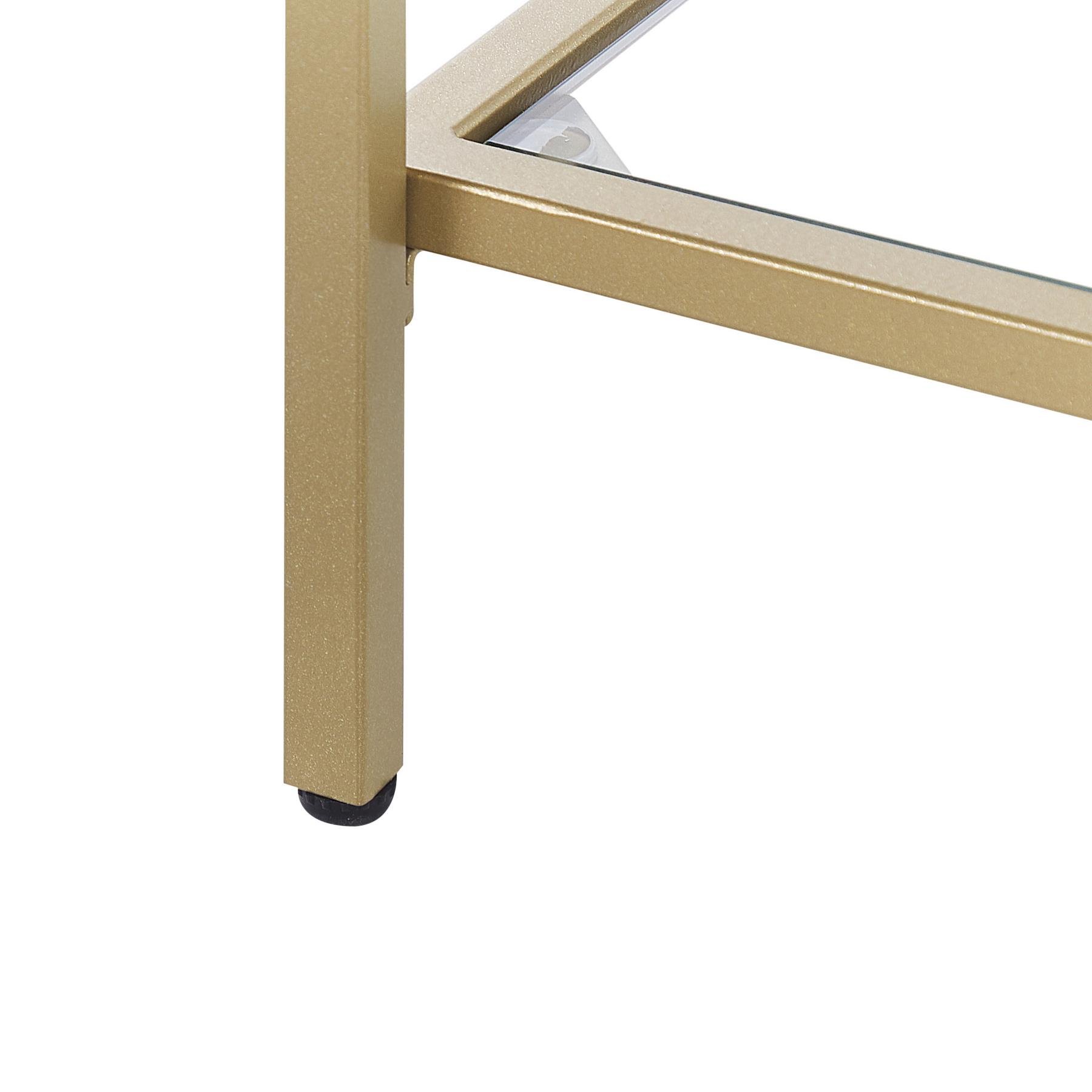 Beliani - ORETTA - Consoletafel - Goud - Veiligheidsglas