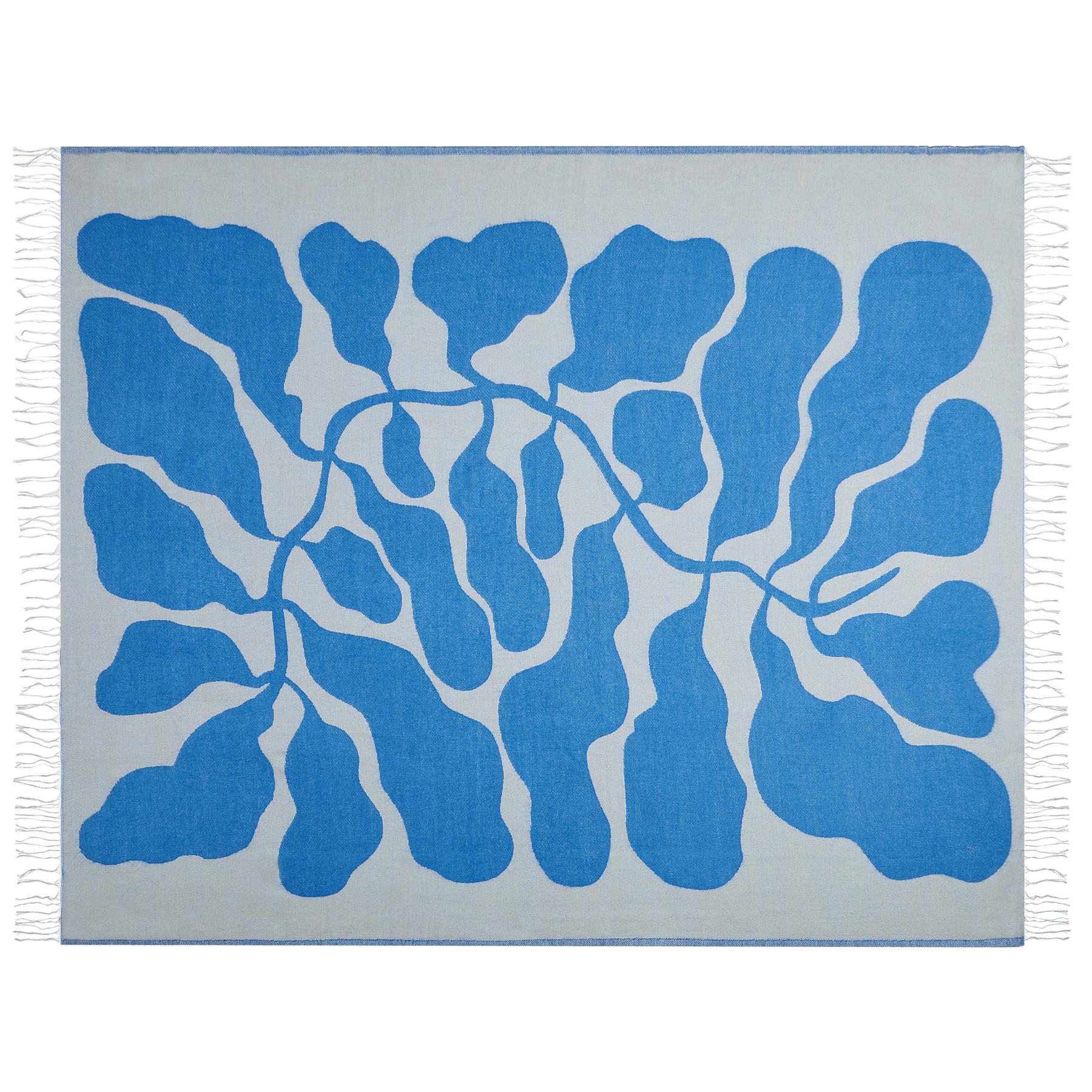 Beliani - KIHUN - Plaid - Blauw - 130 x 170 cm - Acryl