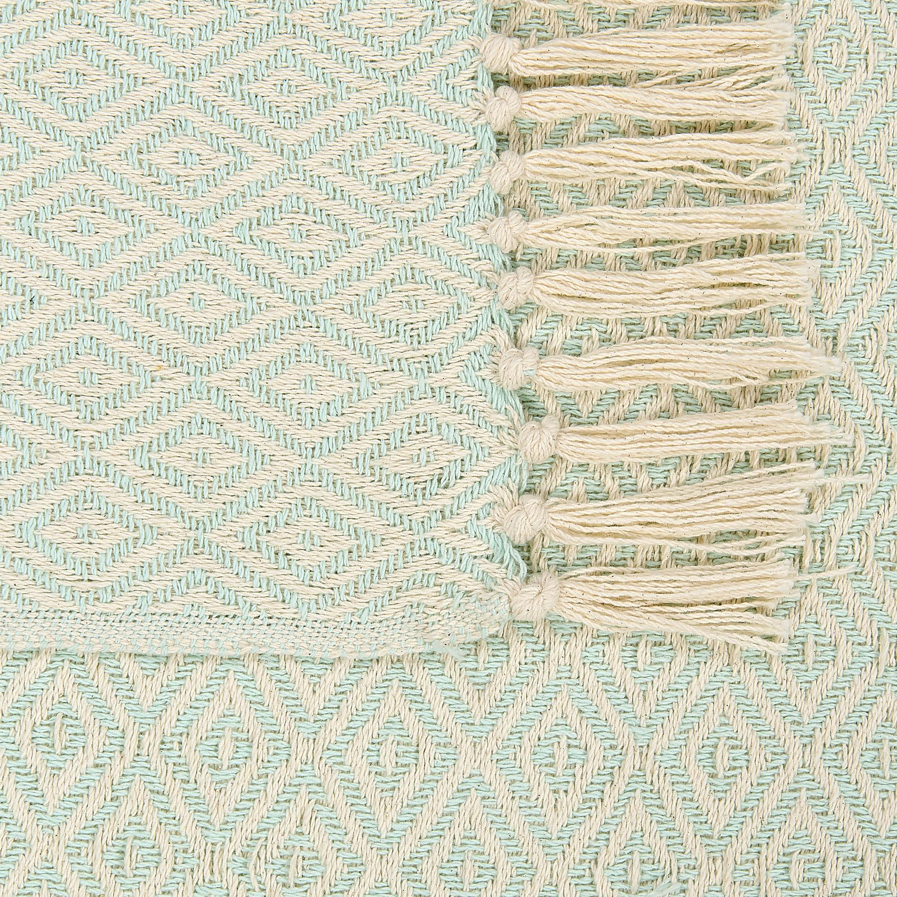 Beliani - MITYAL - Plaid - Groen - 125 x 150 cm - Katoen