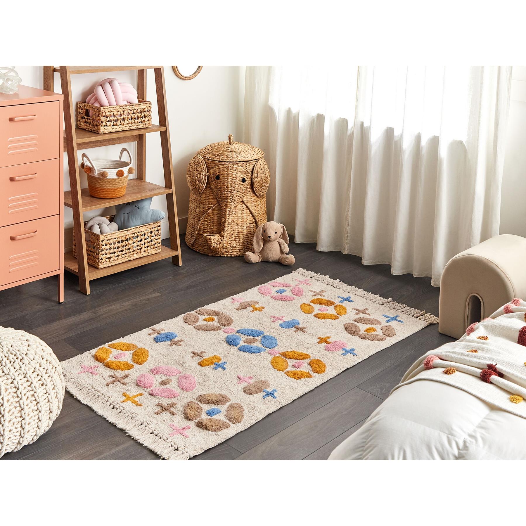 DARAN - Laagpolig vloerkleed - Multicolor - 80 x 150 cm - Katoen