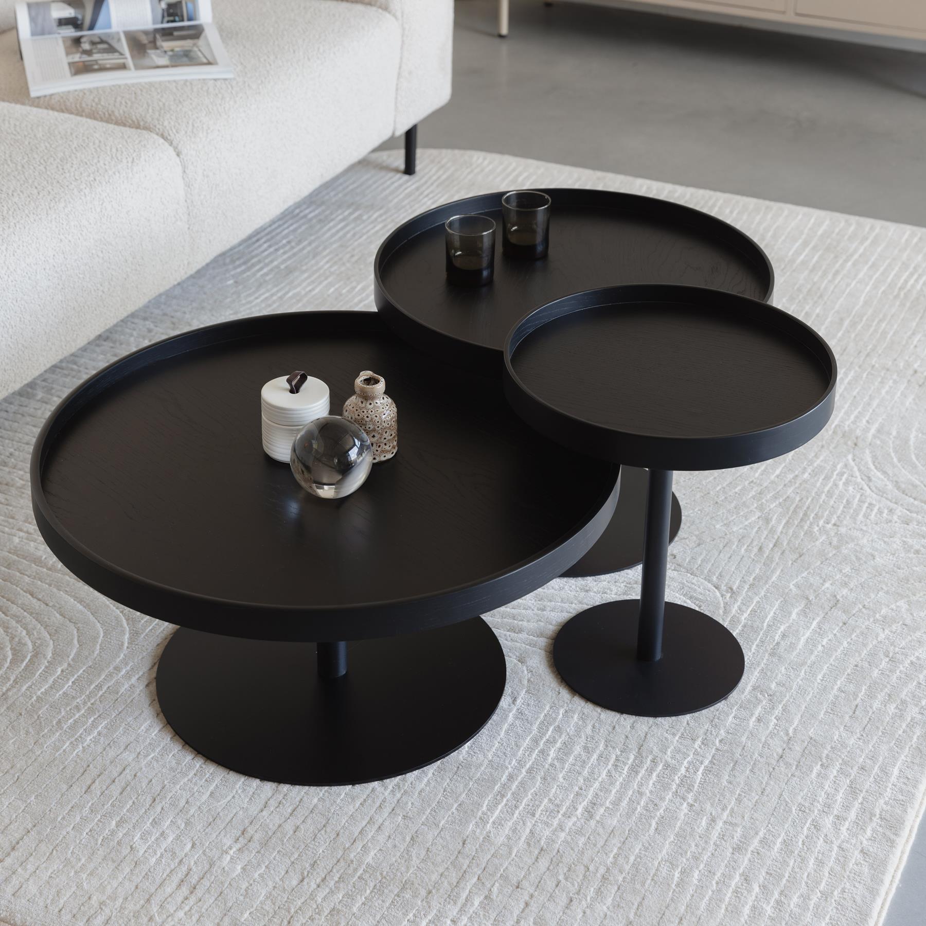 by fonQ Tray Bijzettafel L - Zwart